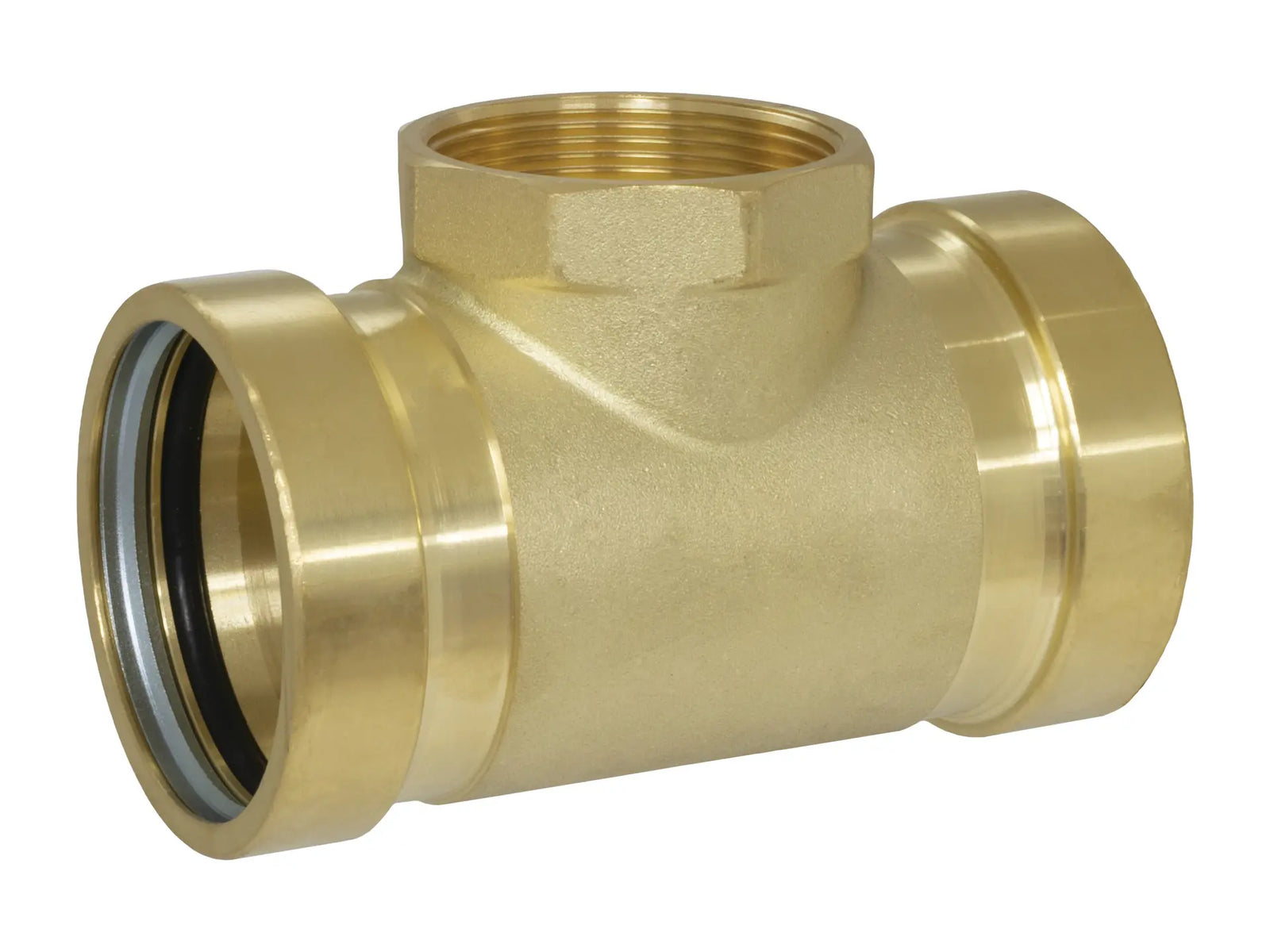 Webstone 912255XLC, 4 in. x 4 in. x 3/4 in. Pro-Connect Press - XLC Brass Tee PC612XLC