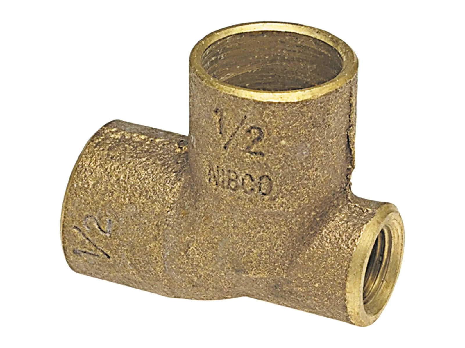 NIBCO B038900, 1 in. x 1/8 in. x 1 in. Baseboard Tee C x F x C , Cast 705