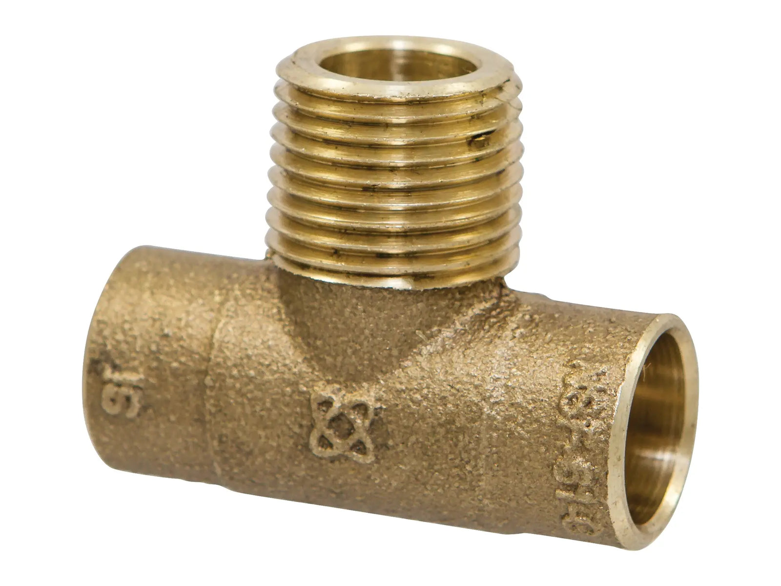 NIBCO B15440L, 1/2 in. x 1/2 in. x 1/2 in. Tee C x C x M, Performance Bronze 713-LF
