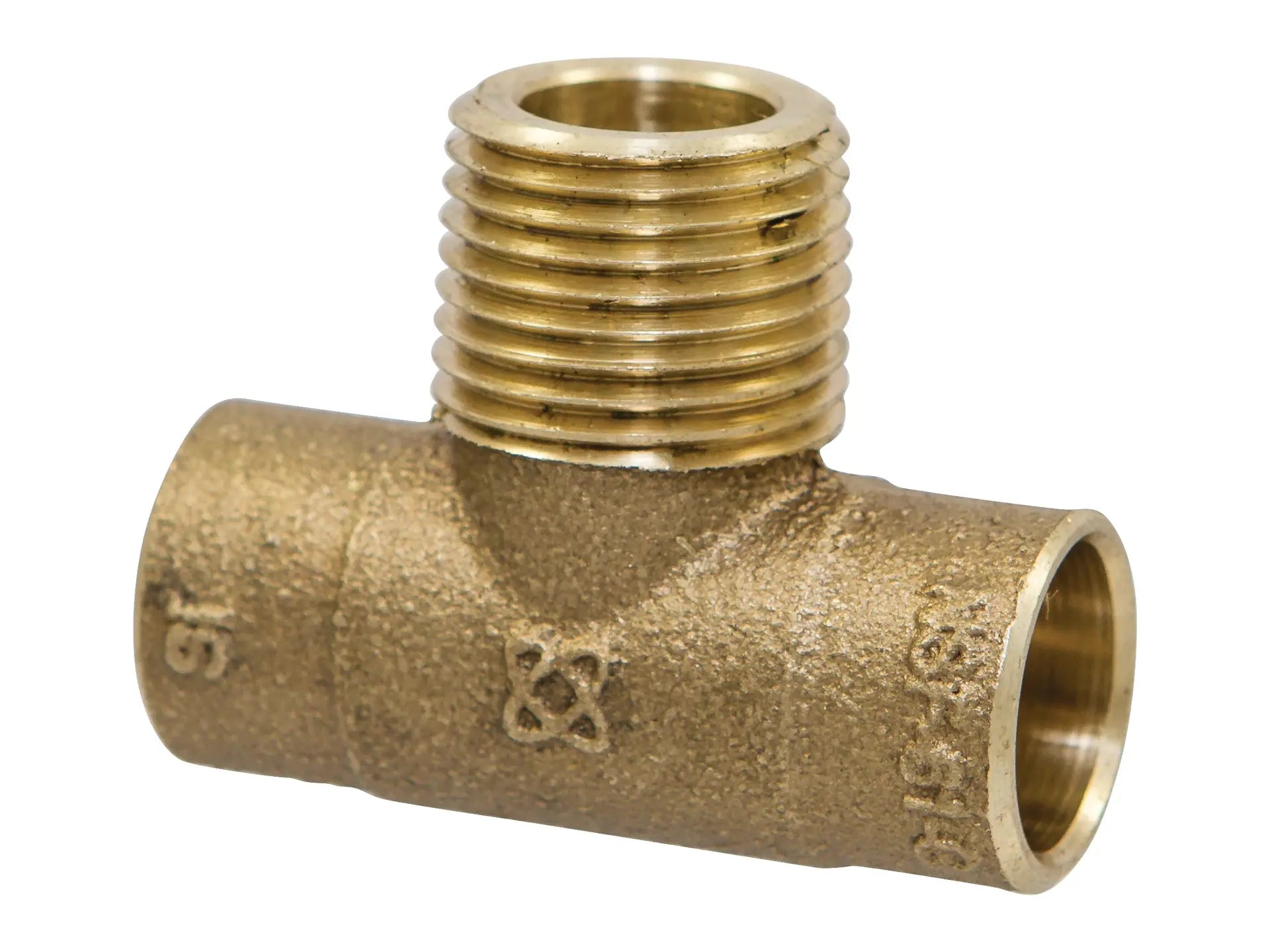 NIBCO B15440L, 1/2 in. x 1/2 in. x 1/2 in. Tee C x C x M, Performance Bronze 713-LF