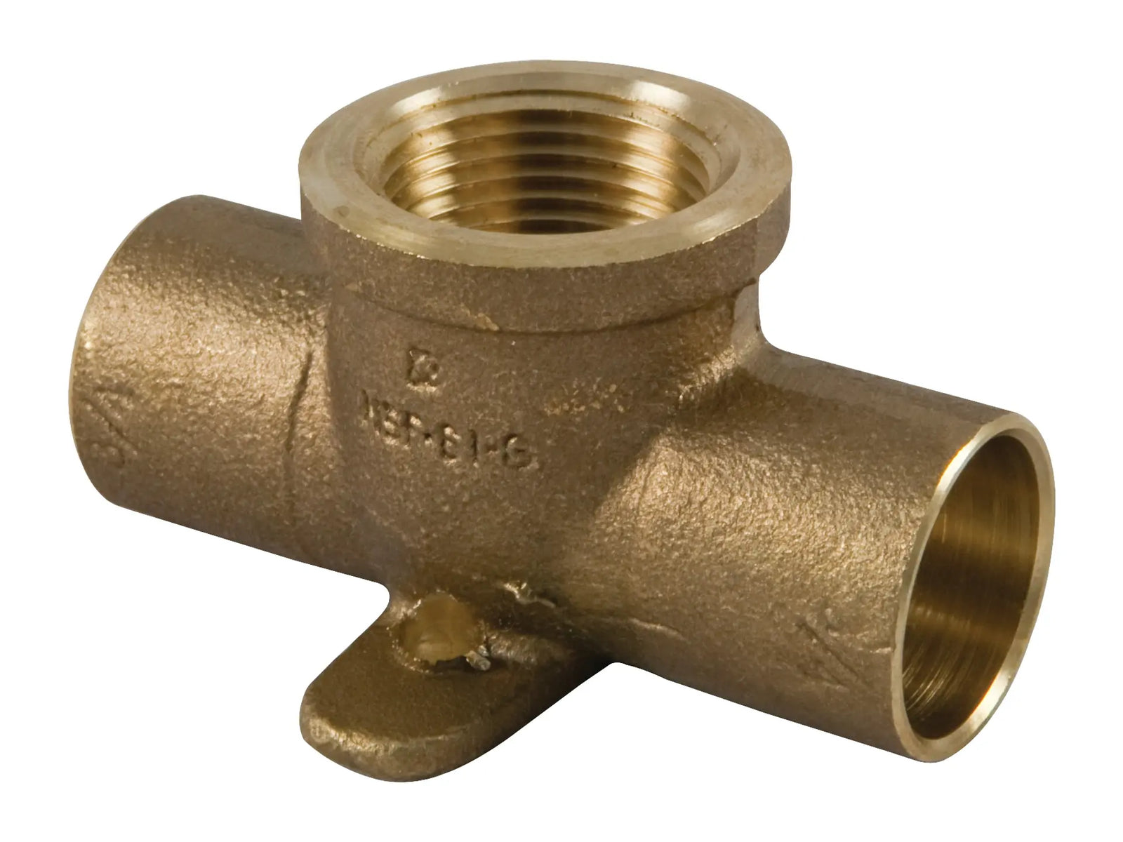 NIBCO BF5040L, 1/2 in. x 1/2 in. x 1/2 in. Drop Tee C x C x F, Performance Bronze 712-5-LF