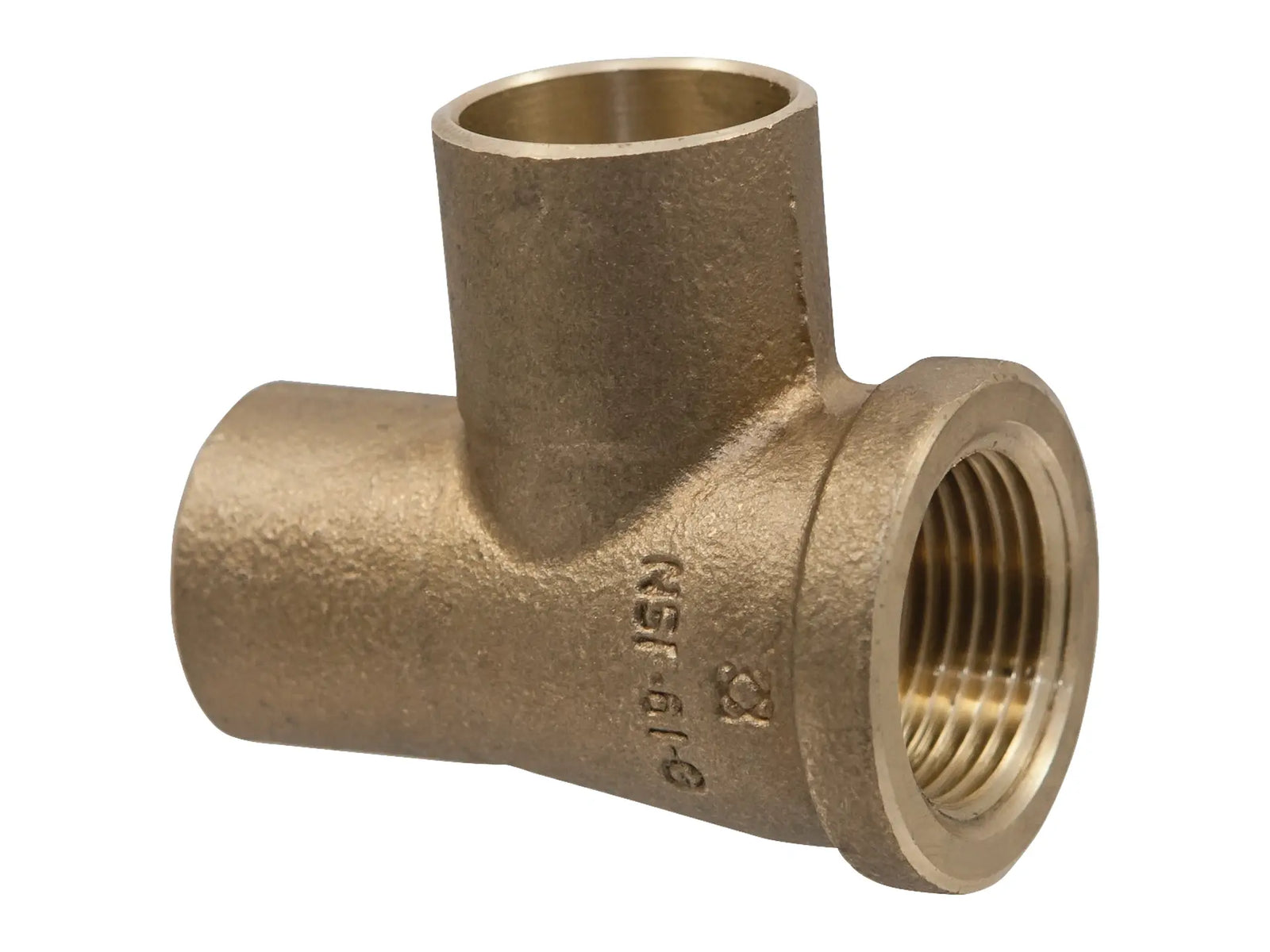 NIBCO BF6040L, 1 in. x 3/4 in. x 1 in. Tee C x F x C, Performance Bronze 714-LF