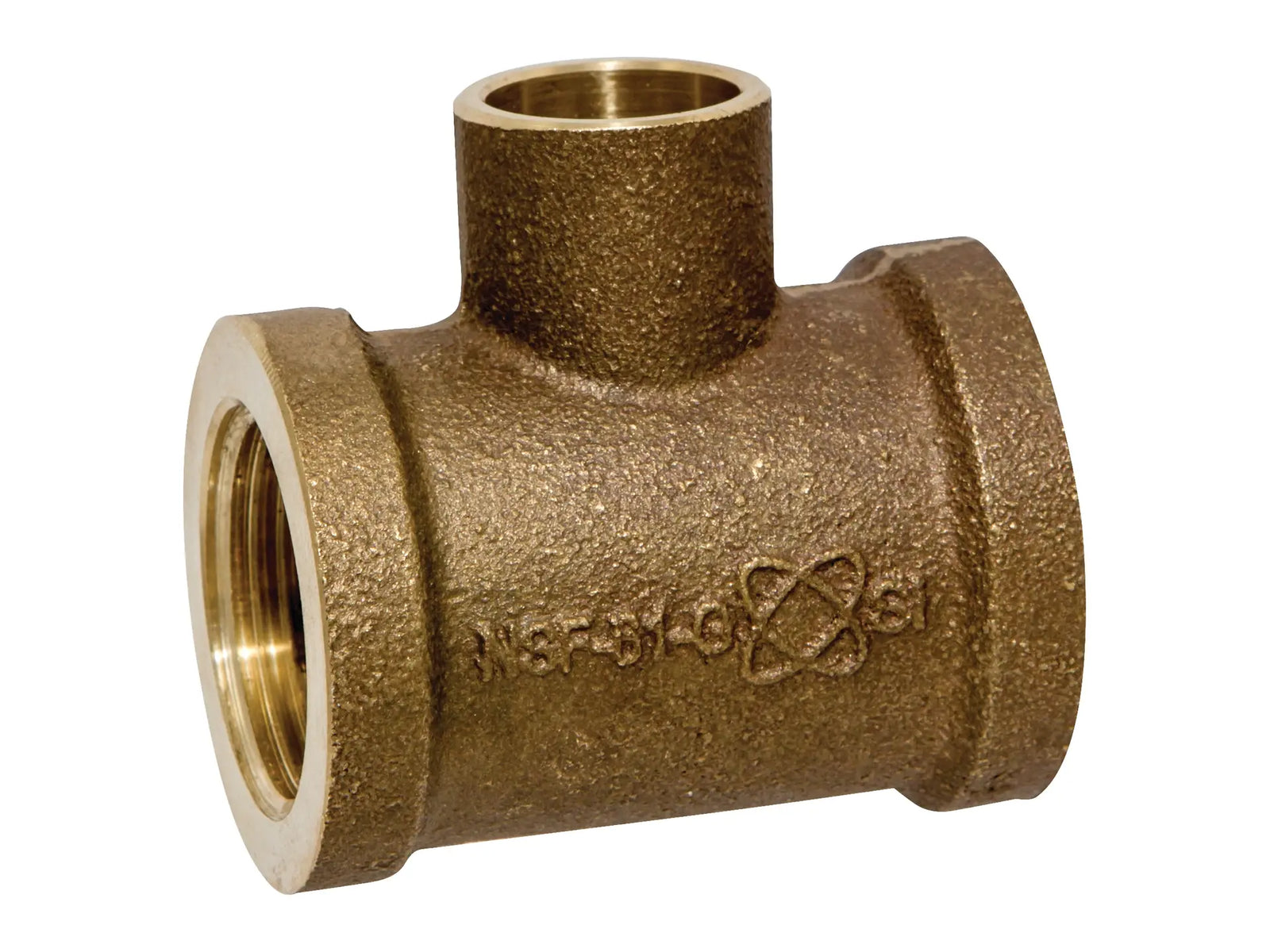 NIBCO BF9110L, 3/4 in. x 1/2 in. x 3/4 in. Tee F x F x C, Performance Bronze 710-3-LF