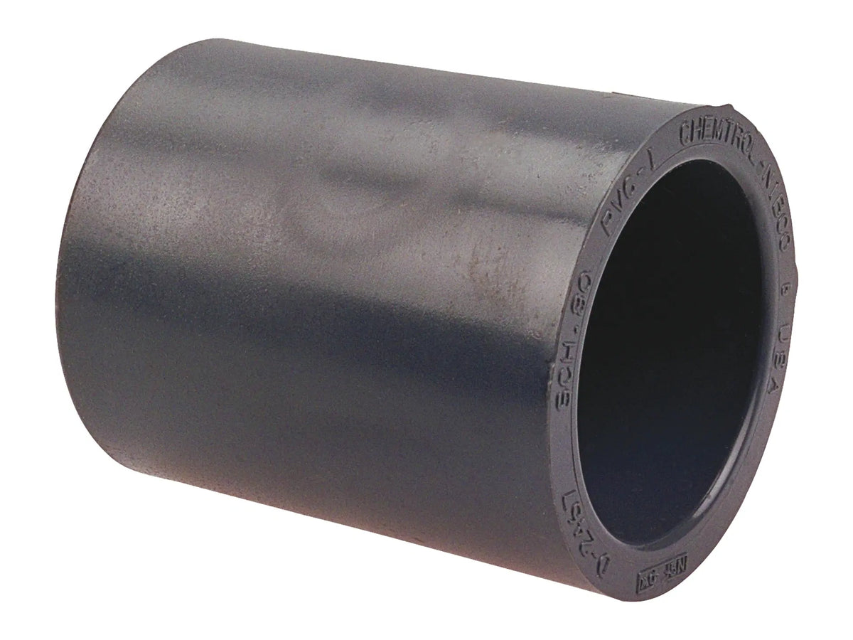 NIBCO CA00350, 1 in. x 1/2 in. Socket Coupling/Reducing Socket Coupling S x S PVC Schedule 80 4501