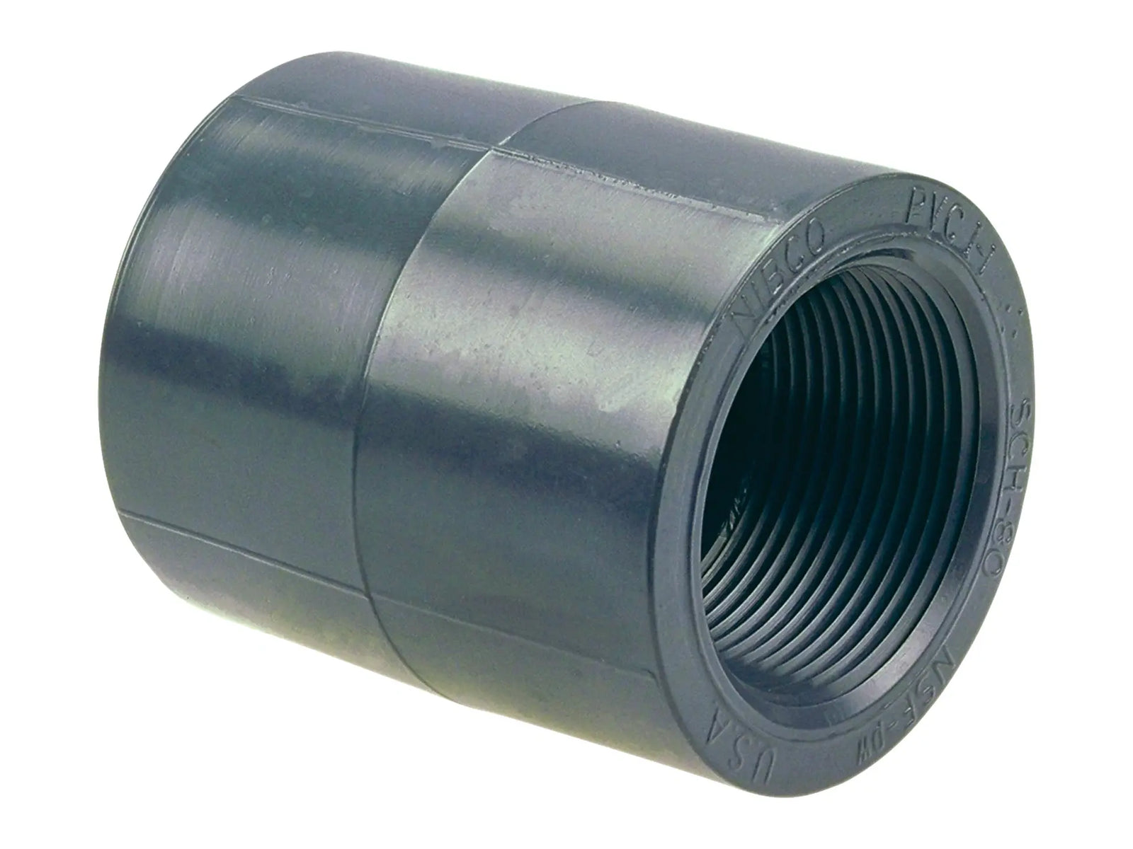 NIBCO CA03250, 2 in. x 3/4 in. Chemtrol Thread Coupling Pvc 80 4501-3-3