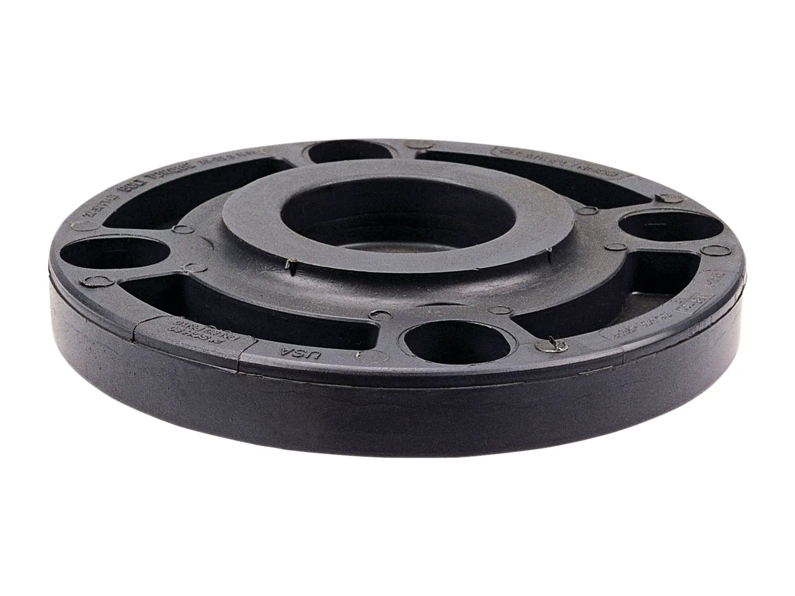 NIBCO CA16820, 4 in. x 4 in. Blind Flange PVC Schedule 80, One-Piece Webbed Design 4519-W