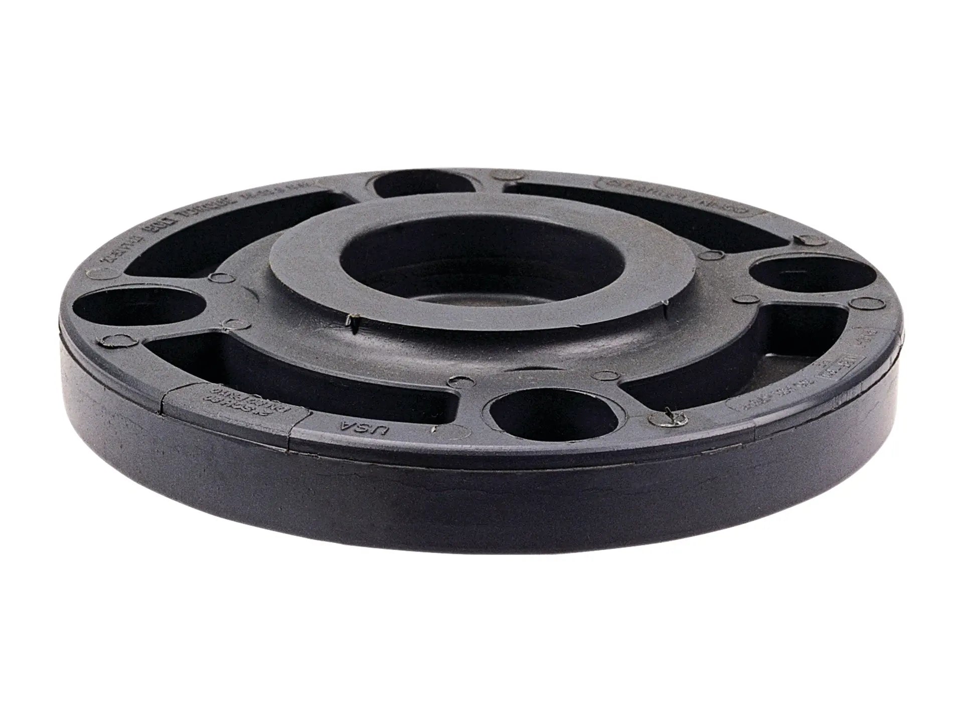 NIBCO CA16820, 4 in. x 4 in. Blind Flange PVC Schedule 80, One-Piece Webbed Design 4519-W