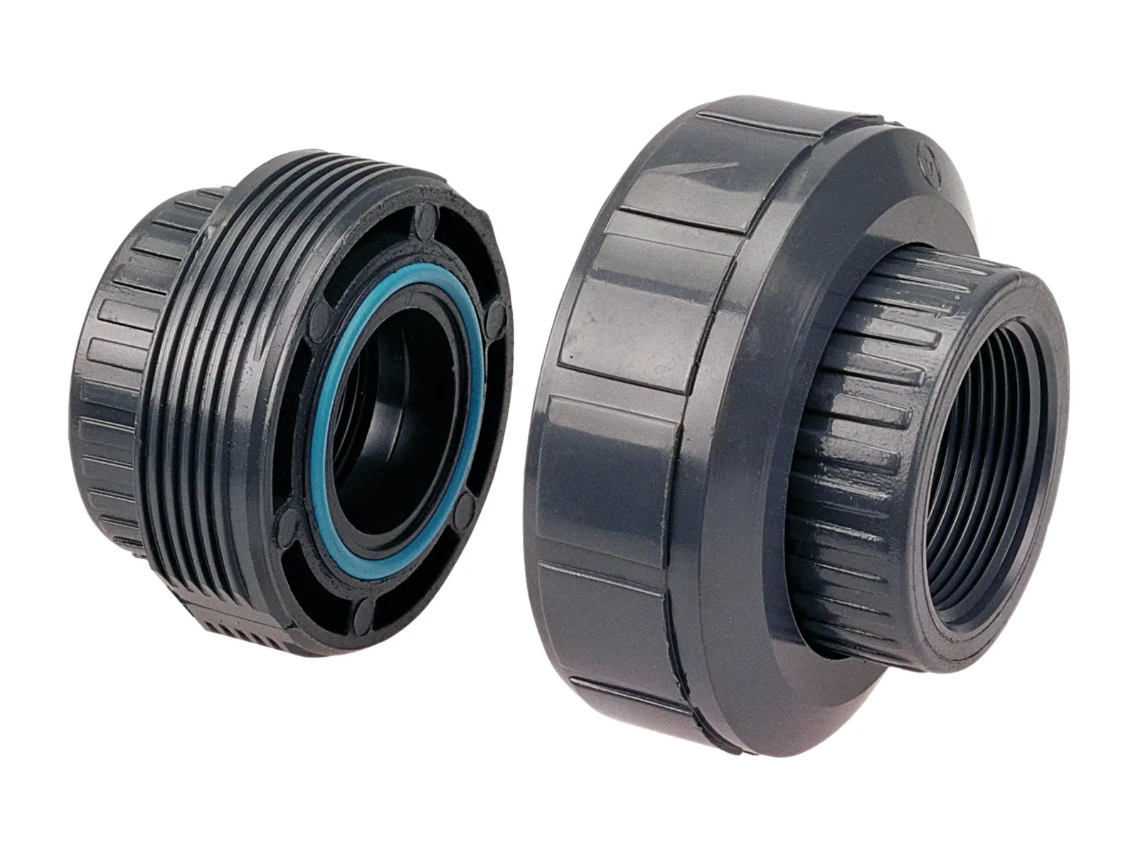NIBCO CA20450, 1-1/2 in. Chemtrol Threaded Union PVC 80/FKM 4533-3-3