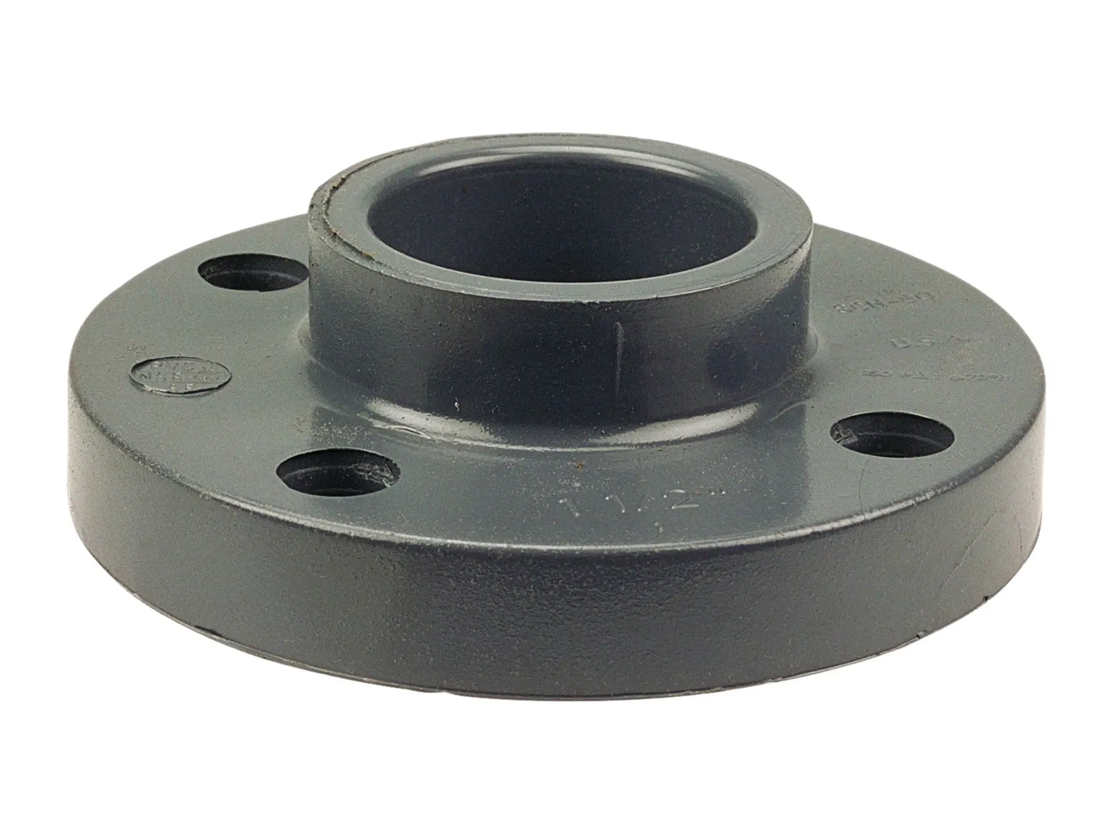 NIBCO CA22650, 4 in. x 4 in. Socket Flange S PVC Schedule 80, One-Piece Solid Design 4551-H