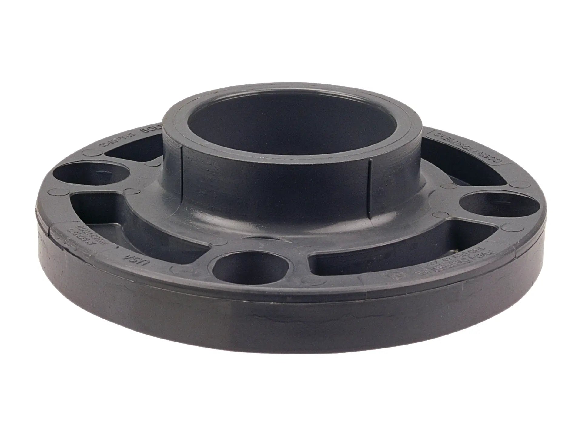 NIBCO CA23110, 6 in. x 6 in. Socket Flange PVC Schedule 80, One-Piece Webbed Design 4551-W