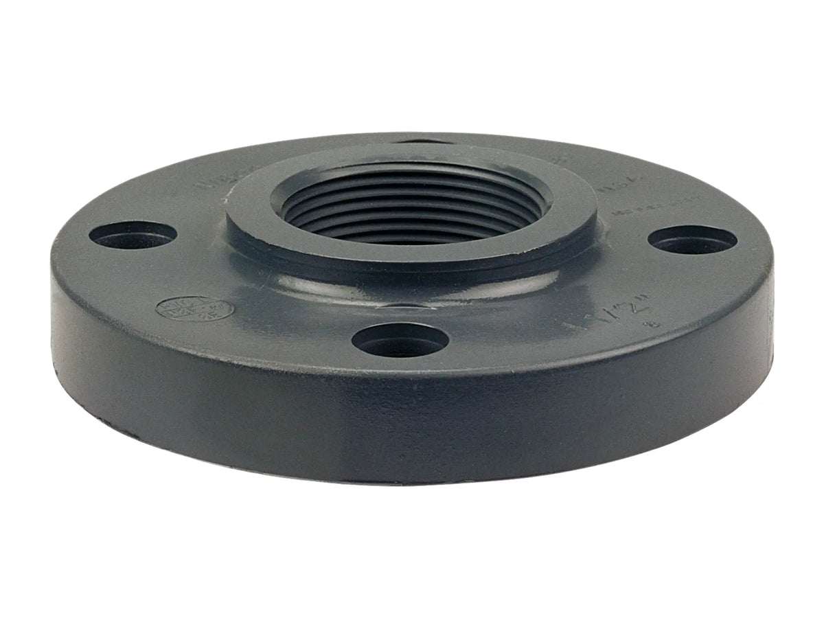 NIBCO CA23350, 1/2 in. x 1/2 in. Thread Flange FPT PVC Schedule 80, One-Piece Solid Design 4551-H3
