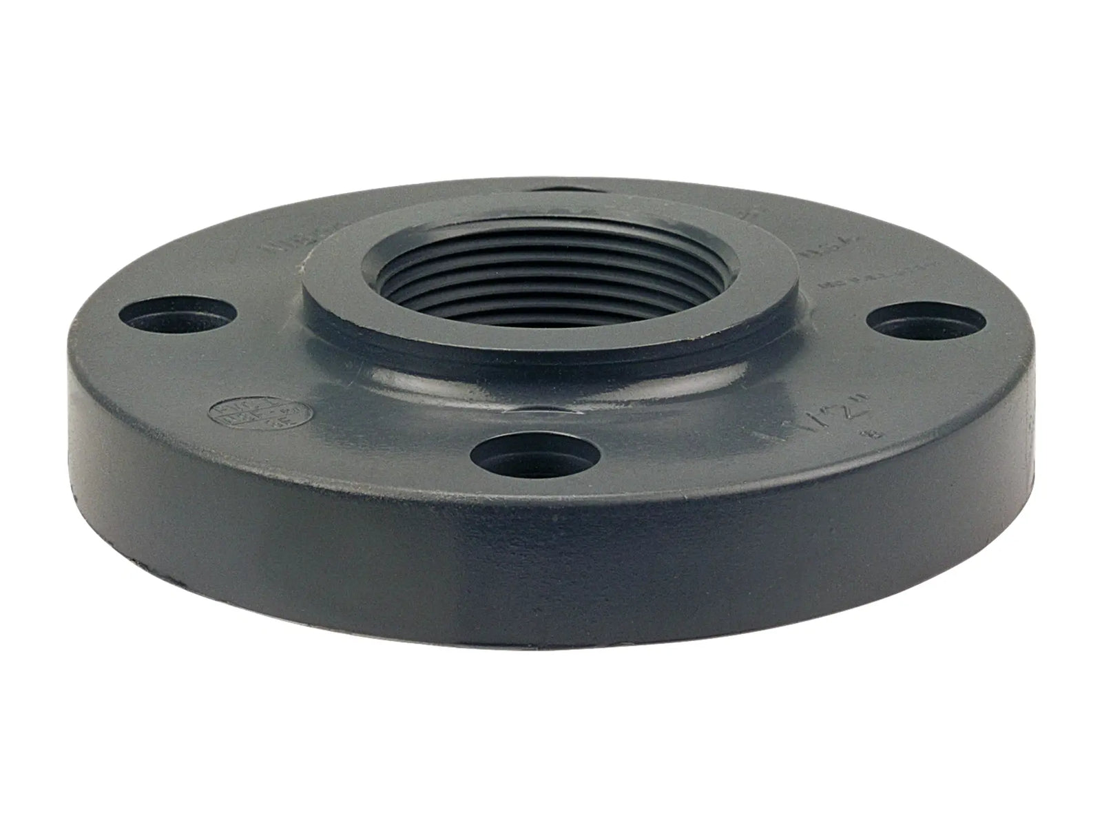 NIBCO CA24450, 2-1/2in. x 2-1/2in. Thread Flange FPT PVC Schedule 80, One Piece Solid Design 4551-H3