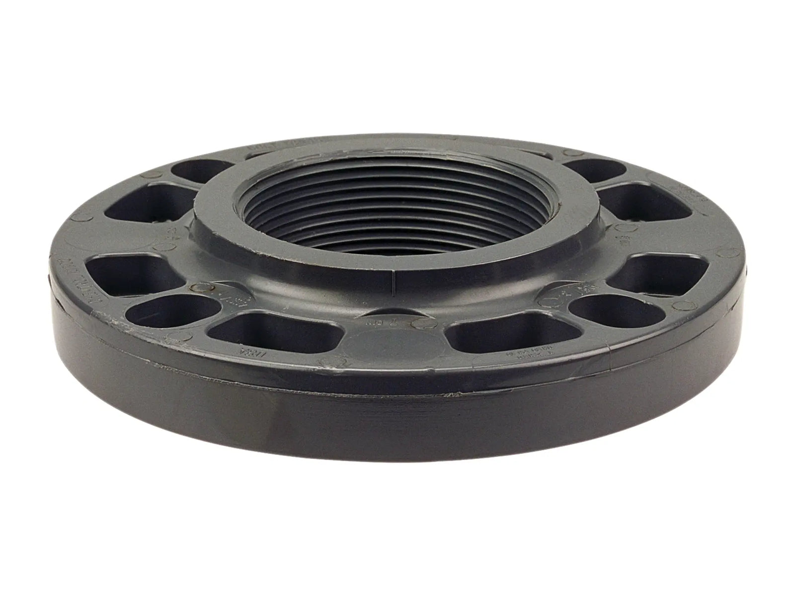 NIBCO CA25200, 4 in. x 4 in. Thread Flange FPT PVC Schedule 80, One-Piece Webbed Design 4551-W3