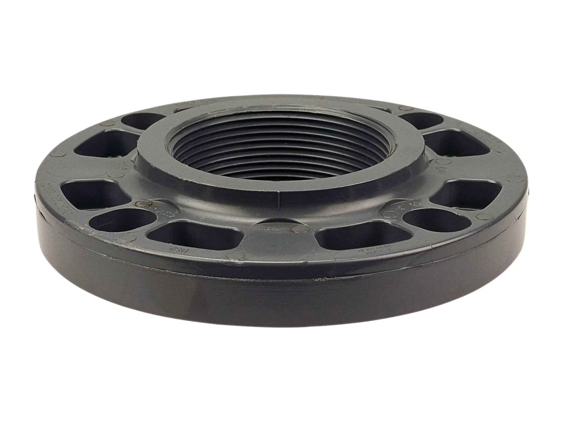 NIBCO CA25200, 4 in. x 4 in. Thread Flange FPT PVC Schedule 80, One-Piece Webbed Design 4551-W3