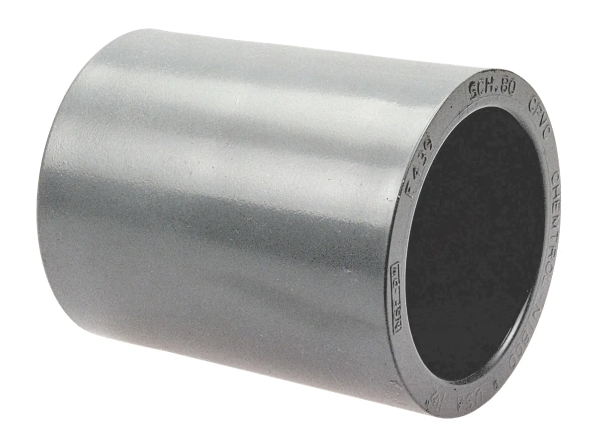 NIBCO CB00500, 1-1/2in. x 1-1/2in. Socket Coupling/Reducing Socket Coupling SxS Corzan CPVC Sch 80