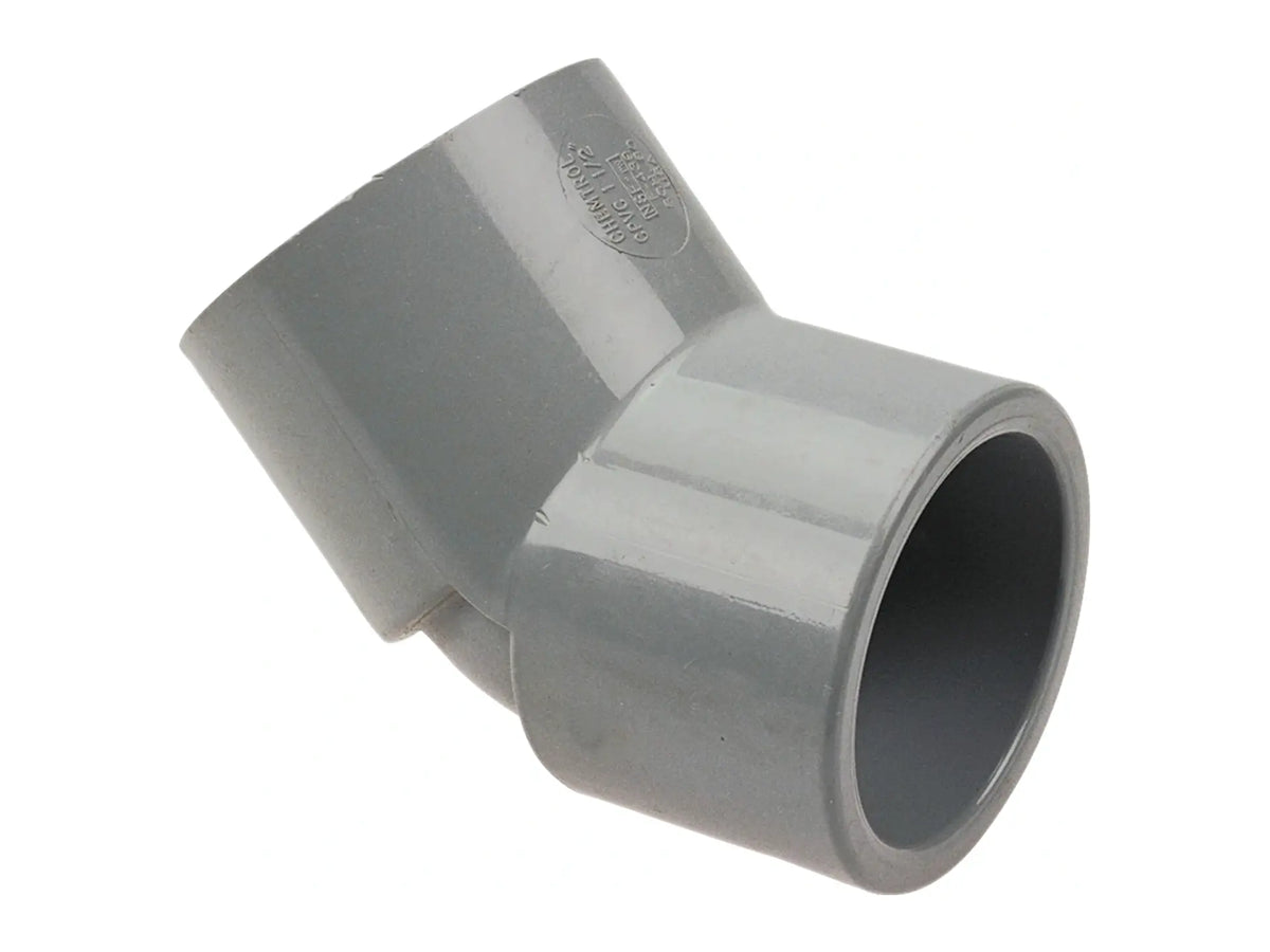 NIBCO CB03800, 1/4 in. x 1/4 in. Socket 45° Elbow S x S Corzan CPVC Schedule 80 5106