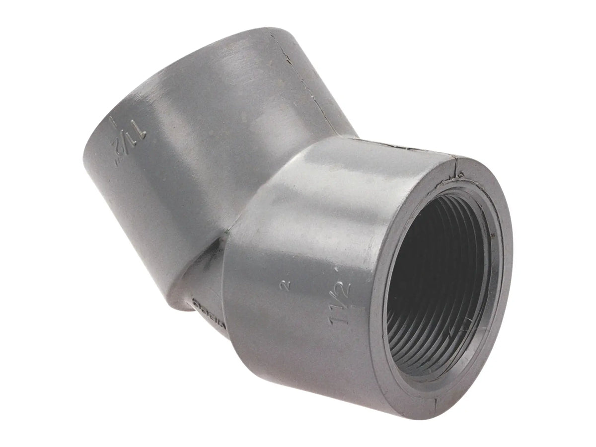 NIBCO CB04700, 2 in. x 2 in. FPTxFPT Thread 45° Elbow CPVC 5106-3-3