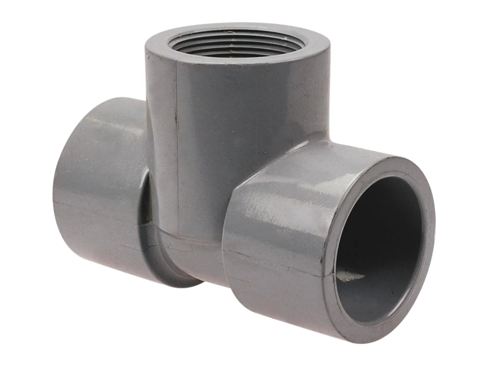 NIBCO CB08975, 1-1/2in. x 1-1/2in. x 1-1/2in. Socket x Thread Tee S x S x FPT Corzan CPVC Sch 80
