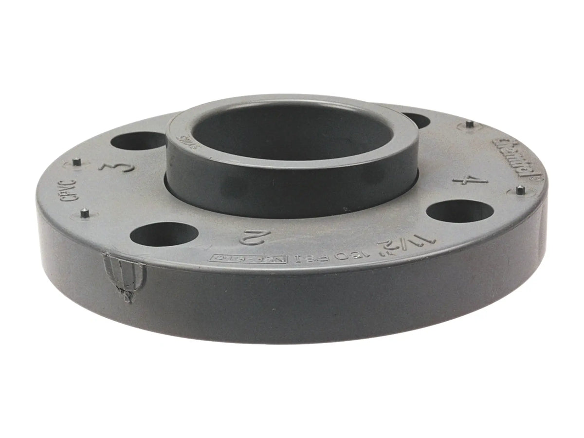 NIBCO CB19215, 6 in. Socket Flange Corzan CPVC Schedule 80, Two-Piece Van Stone Design 5151-A