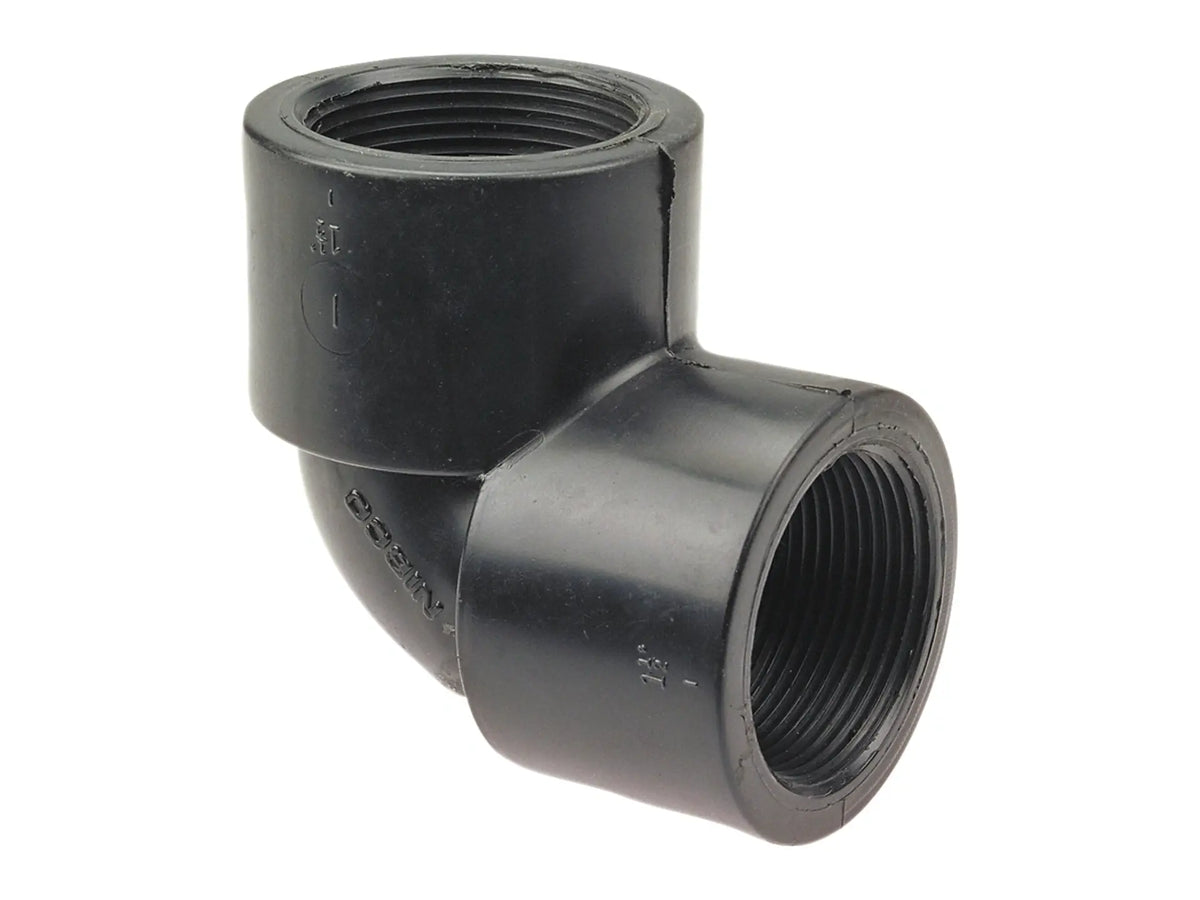 NIBCO CC02700, 4 in. Chemtrol FPTxFPT Thread 90°Elbow 6107-3-3