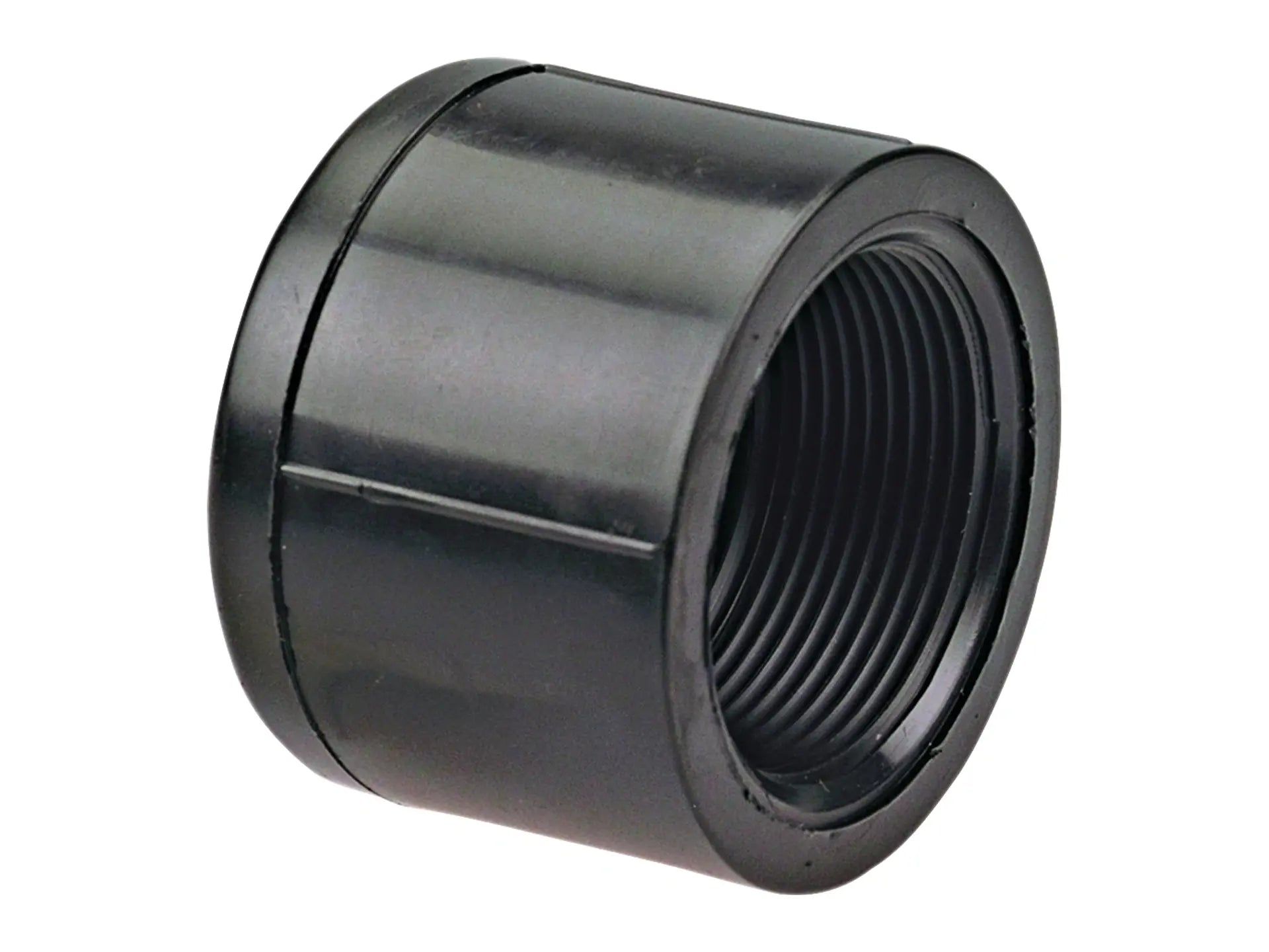 NIBCO CC04700, 4 in. Thread Cap FPT Black Polypropylene Schedule 80 6117-3