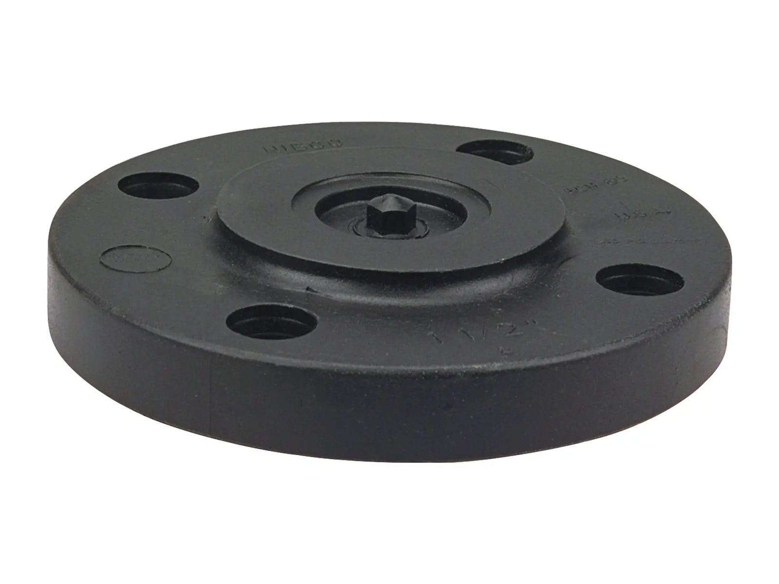 NIBCO CC05750, 1/2 in. Blind Flange Black Polypropylene Schedule 80, One-Piece Solid Design 6119-H