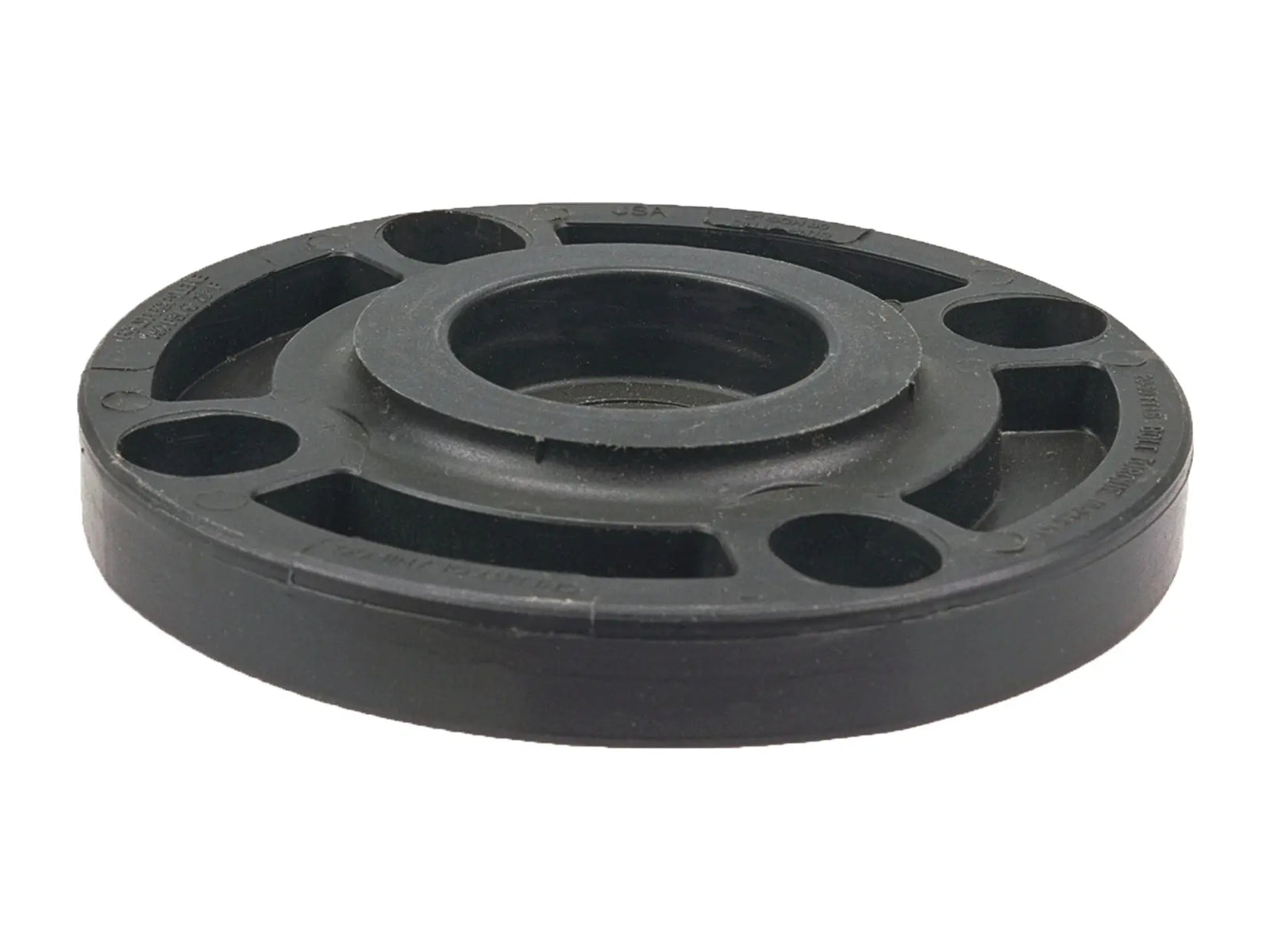 NIBCO CC06156, 2 in. Blind Flange Black Polypropylene Schedule 80, One-Piece Webbed Design 6119-W