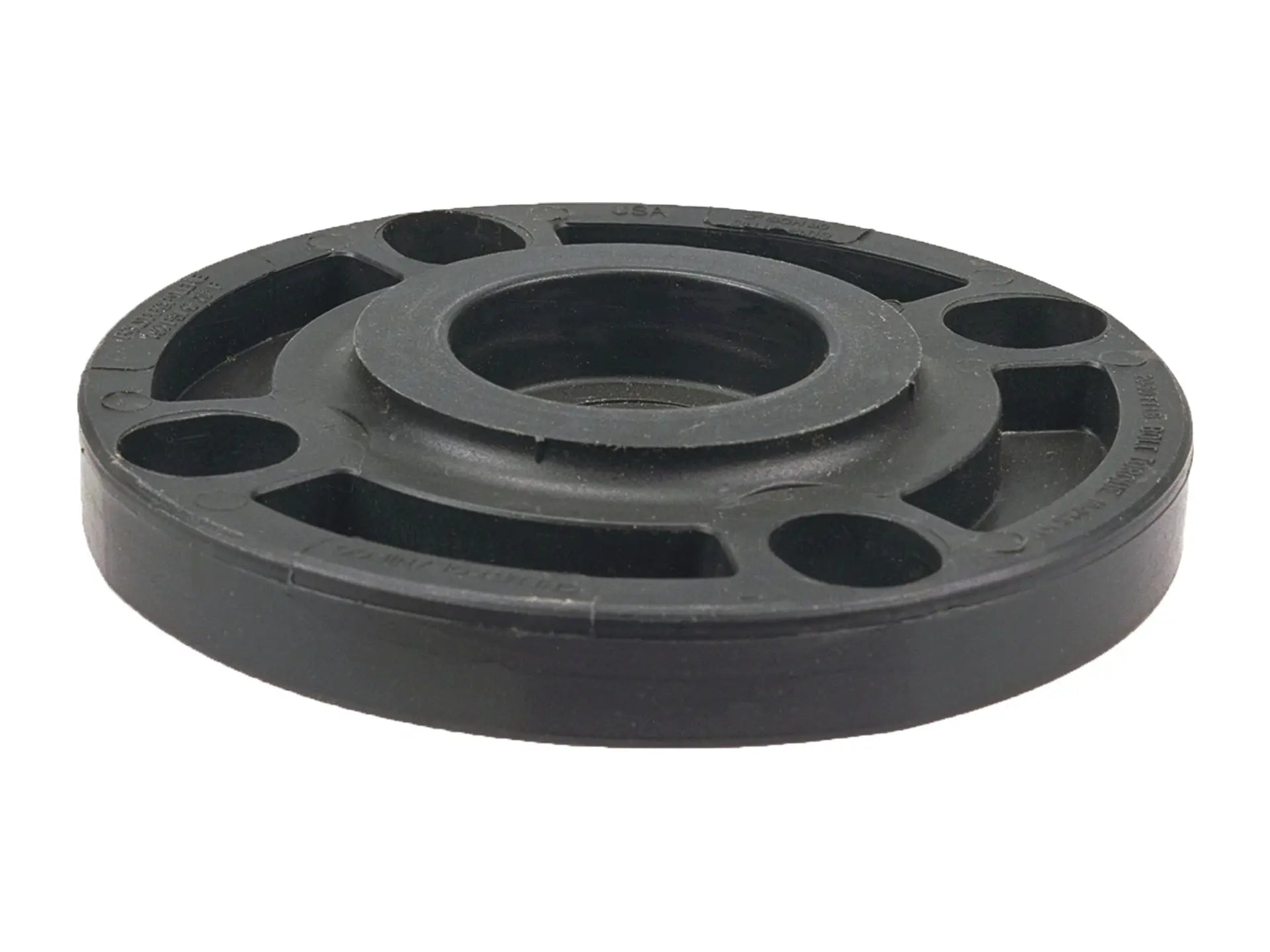 NIBCO CC06158, 3 in. Blind Flange Black Polypropylene Schedule 80, One-Piece Webbed Design 6119-W