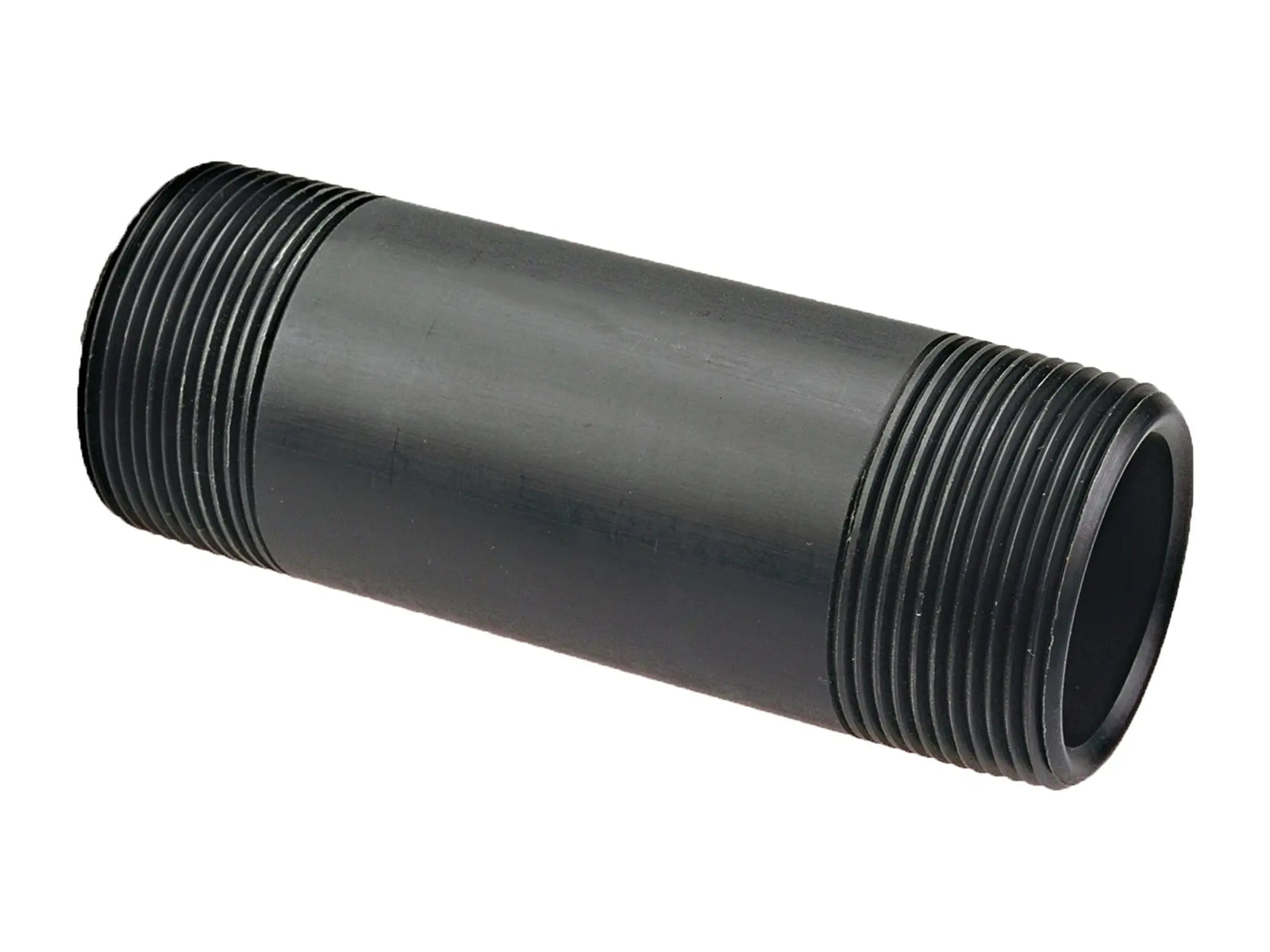 NIBCO CC06200, 1/2 in. Thread Pipe Nipple MPT x MPT Black Polypropylene Schedule 80 6129