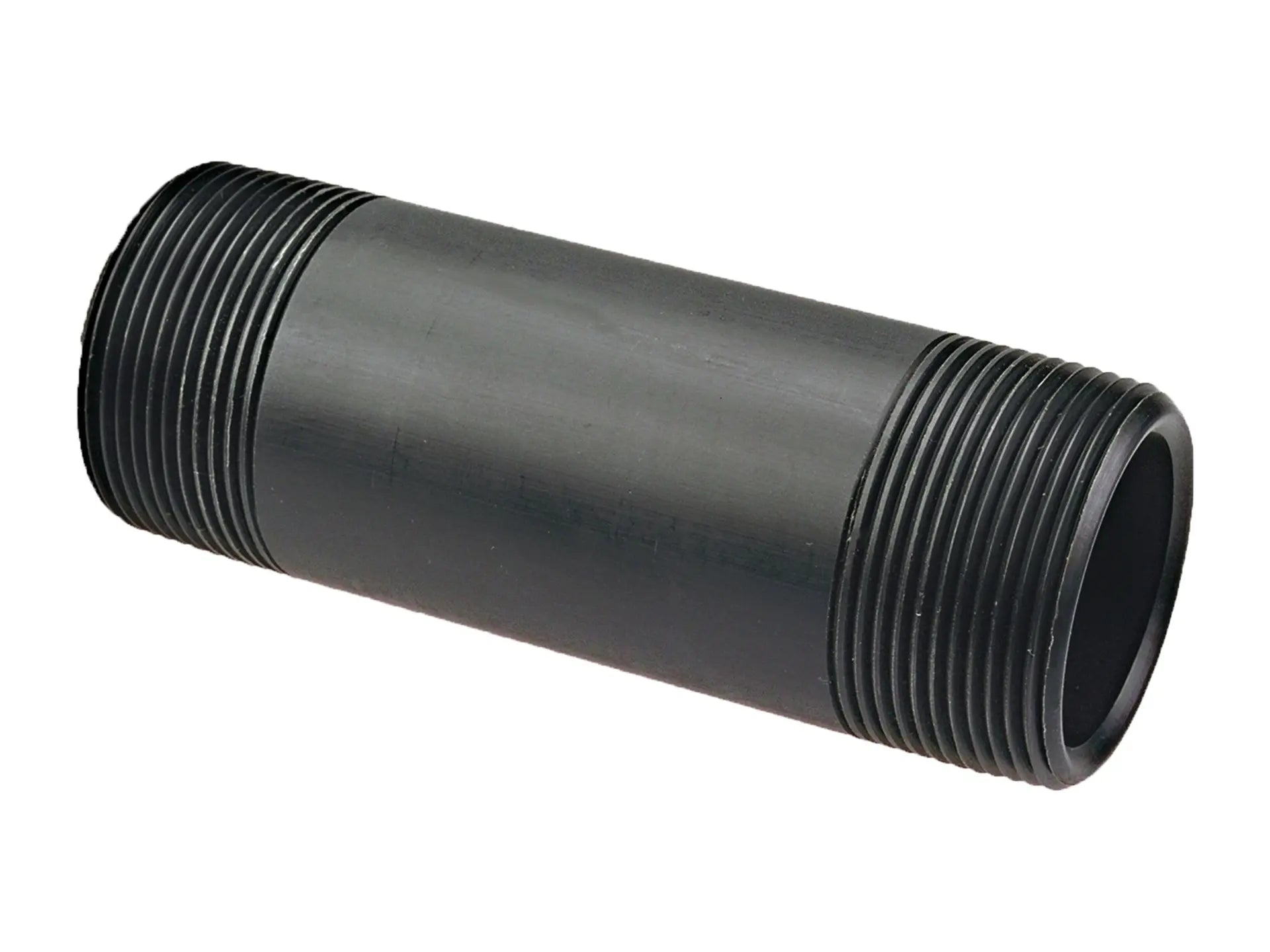 NIBCO CC06800, 1 in. Thread Pipe Nipple MPT x MPT Black Polypropylene Schedule 80 6129