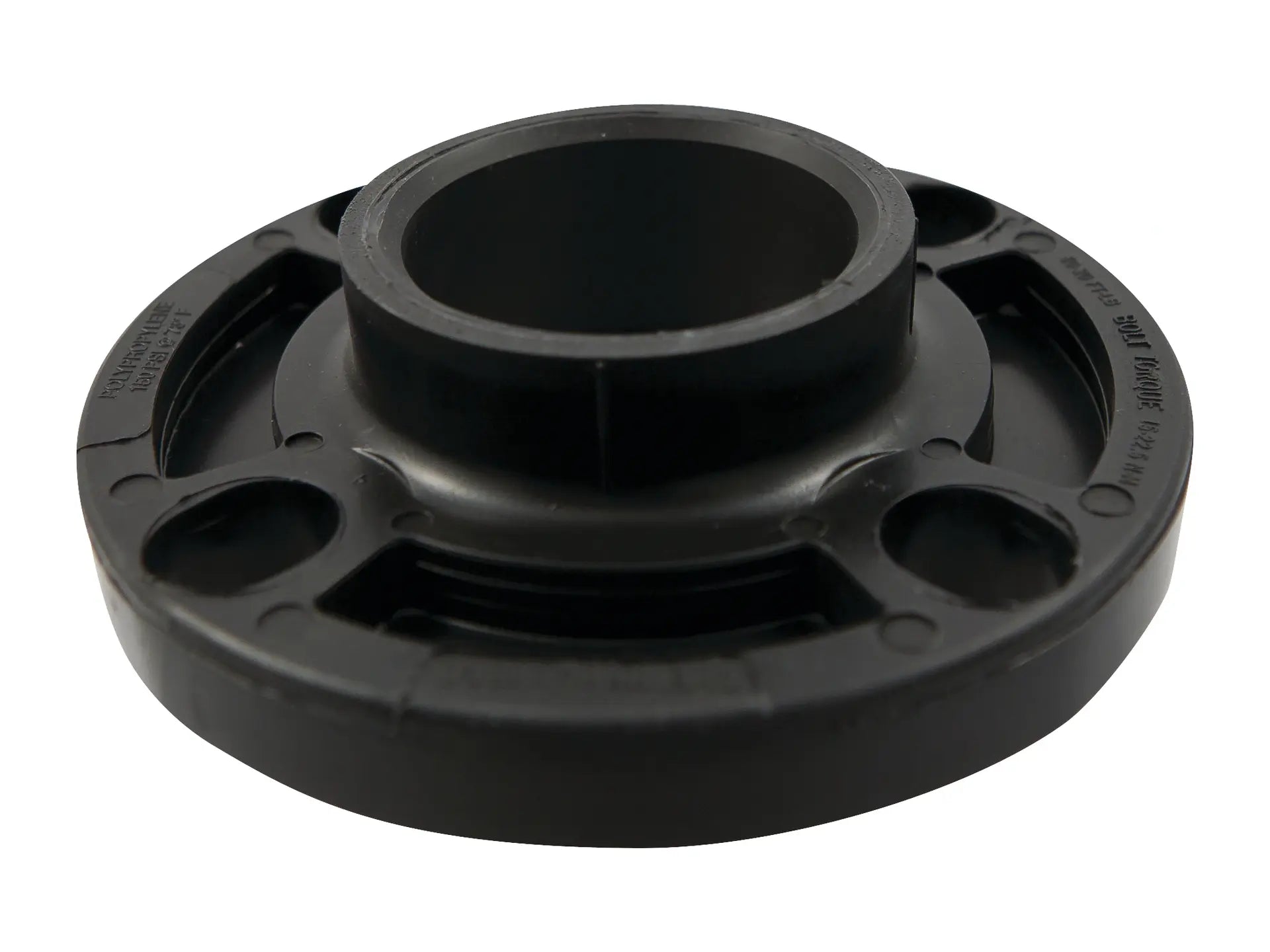 NIBCO CC09360, 4 in. Socket Flange Black Polypropylene Schedule 80, One-Piece Webbed Design 6151-W