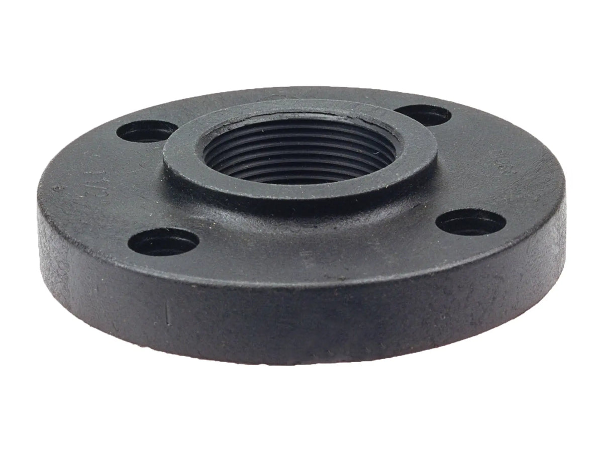 NIBCO CC09450, 3/4in. Thread Flange FPT Black Polypropylene Schedule 80, One Piece Solid Design