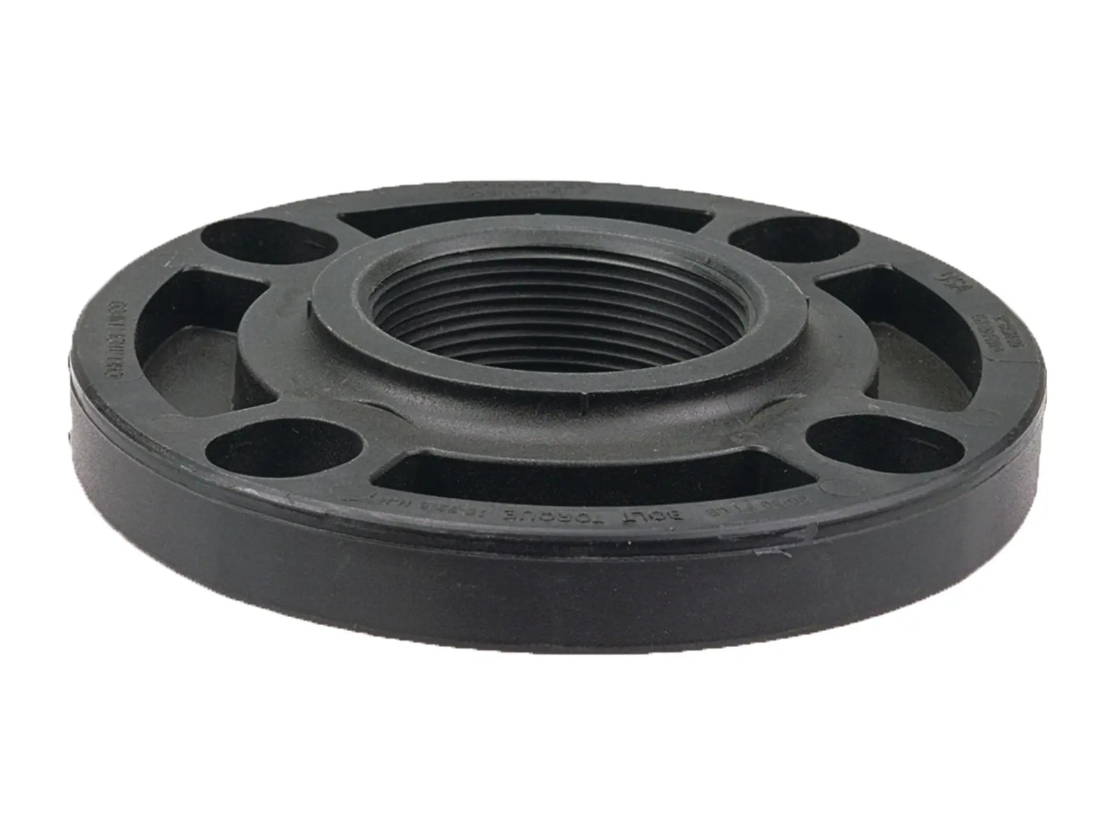 NIBCO CC09758, 3in. Thread Flange FPT Black Polypropylene Sch 80, One Piece Webbed Design 6151-W3