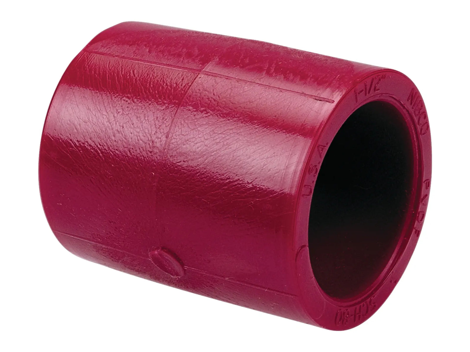 NIBCO CD00220, 4 in. x 4 in. Socket Coupling S x S Kynar Red PVDF Schedule 80 6501
