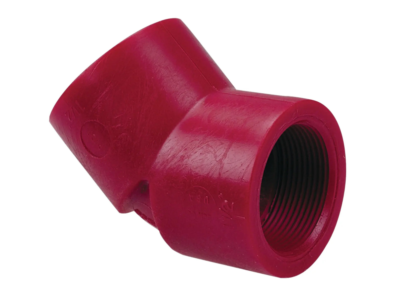 NIBCO CD01150, 1-1/2 in. x 1-1/2 in. Chemtrol FPTxFPT Thread 45° Elbow PVDF 6506-3-3
