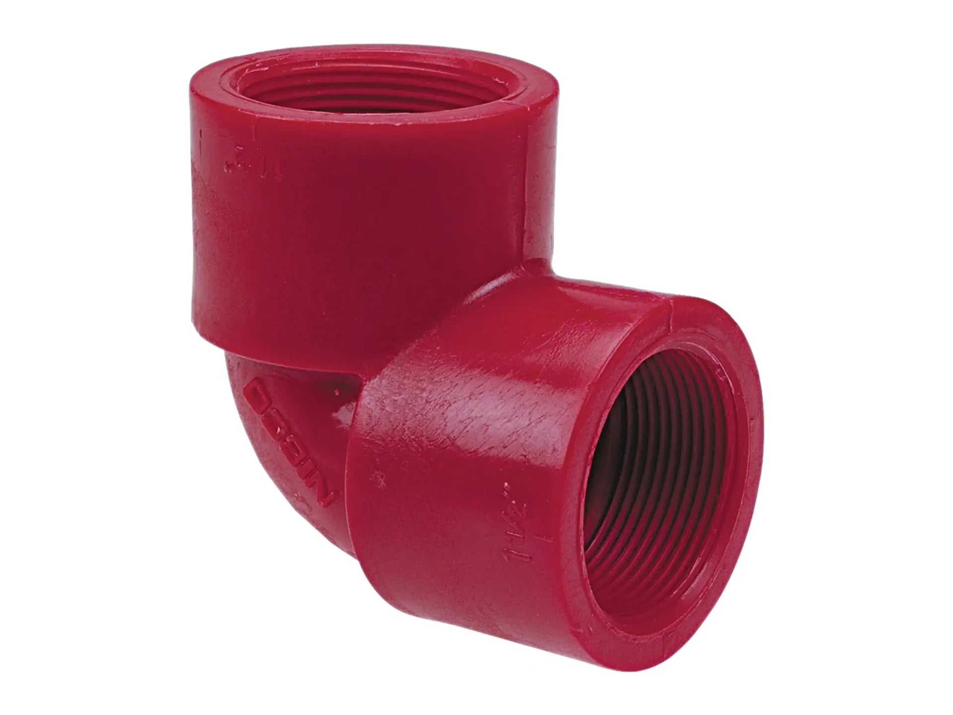 NIBCO CD01500, 1/2 in. x 1/2 in. Chemtrol FPTxFPT Thread 90° Elbow PVDF 6507-3-3