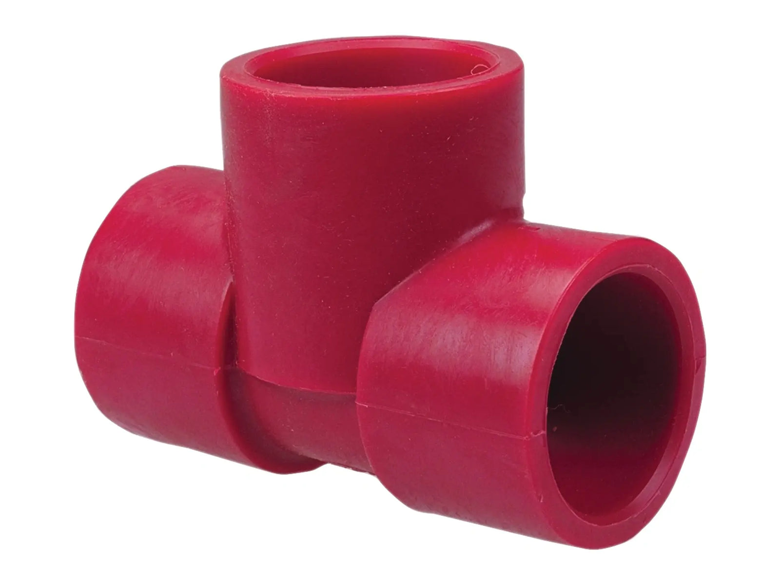 NIBCO CD01980, 6 in. x 6 in. x 6 in. Socket Tee S x S x S Kynar Red PVDF Schedule 80 6511