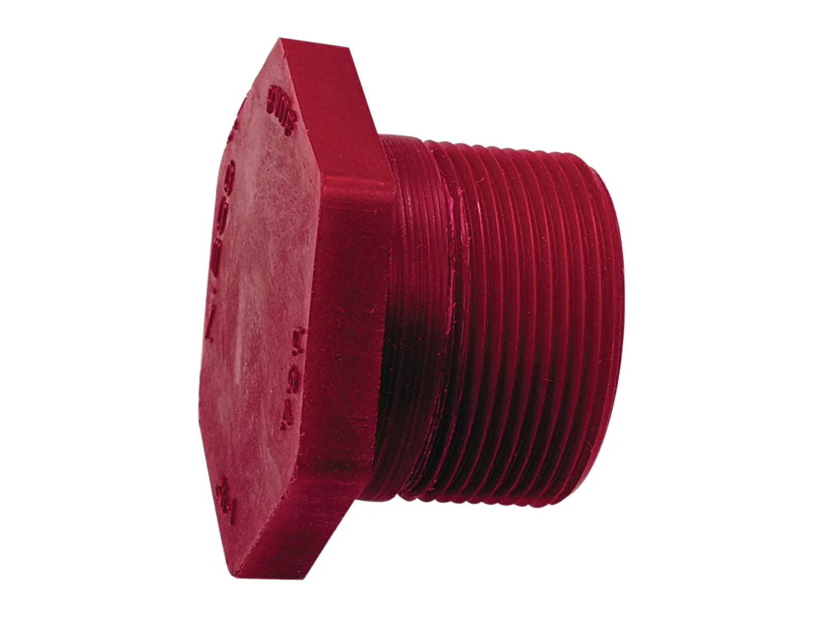 NIBCO CD02250, 1/2 in. Thread Plug MPT Kynar Red PVDF Schedule 80 6516-4