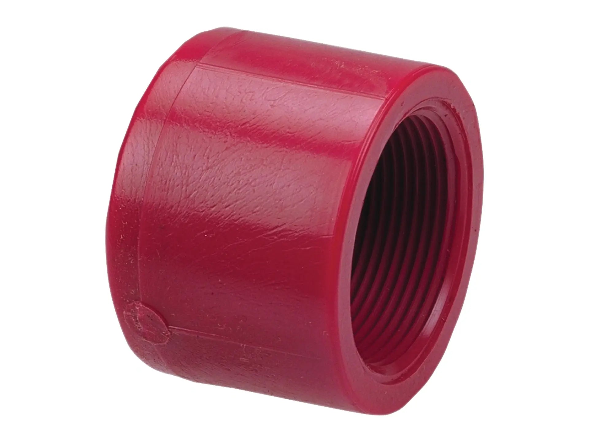 NIBCO CD02950, 2 in. Thread Cap FPT Kynar Red PVDF Schedule 80 6517-3