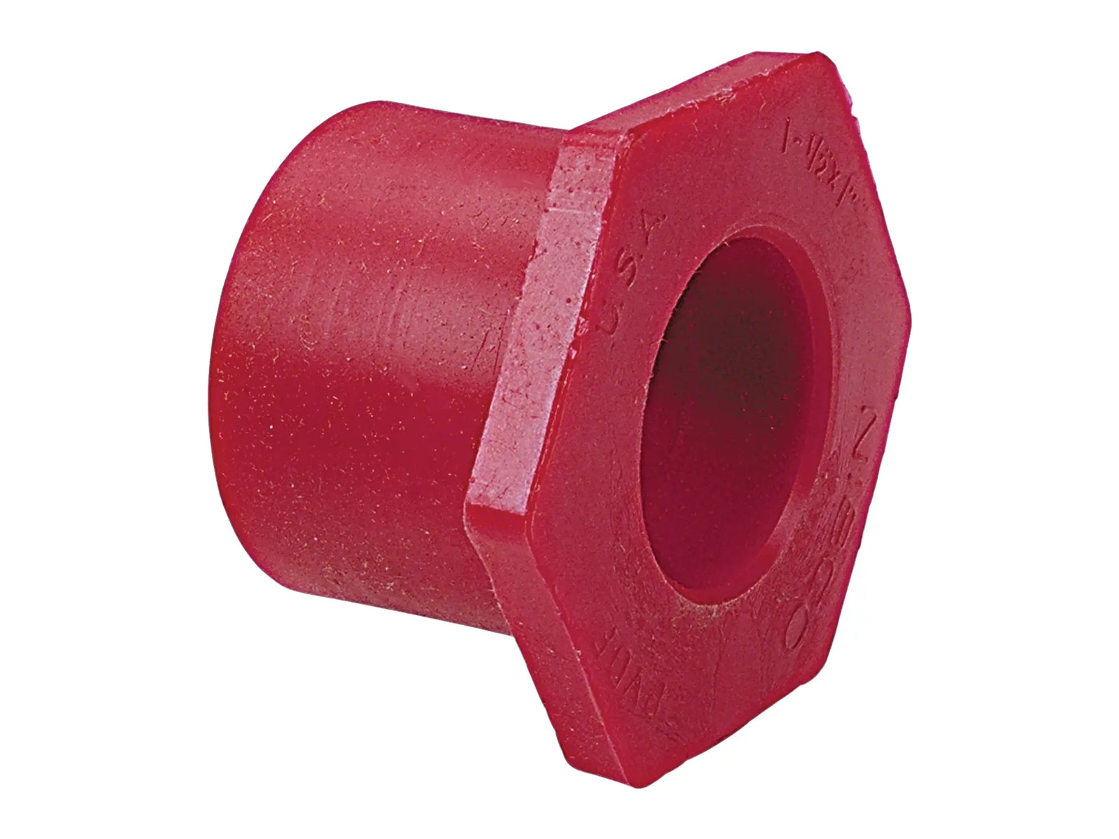 NIBCO CD03050, 1in. x 3/4in. Flush Socket Reducer Bushing Spg x S Kynar Red PVDF Schedule 80 6518