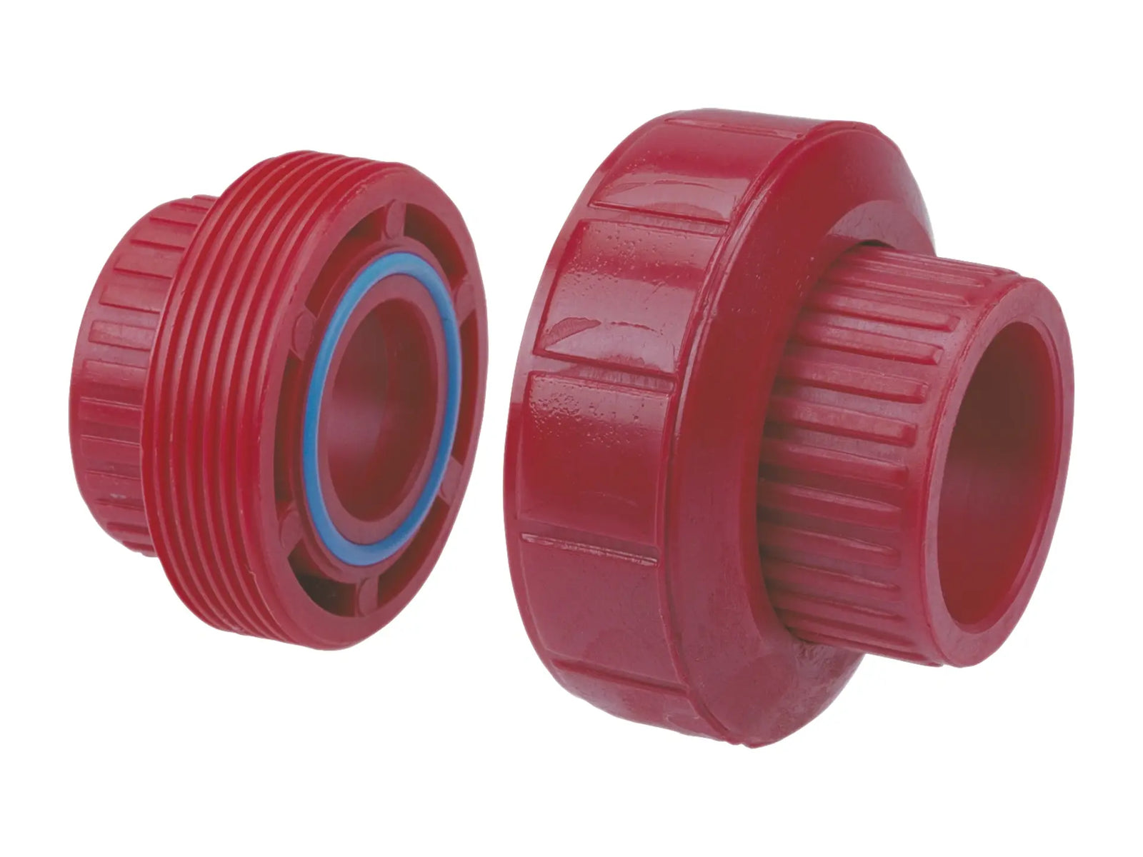 NIBCO CD04000, 1/2 in. FKM Socket Union S x S Kynar Red PVDF Schedule 80 6533