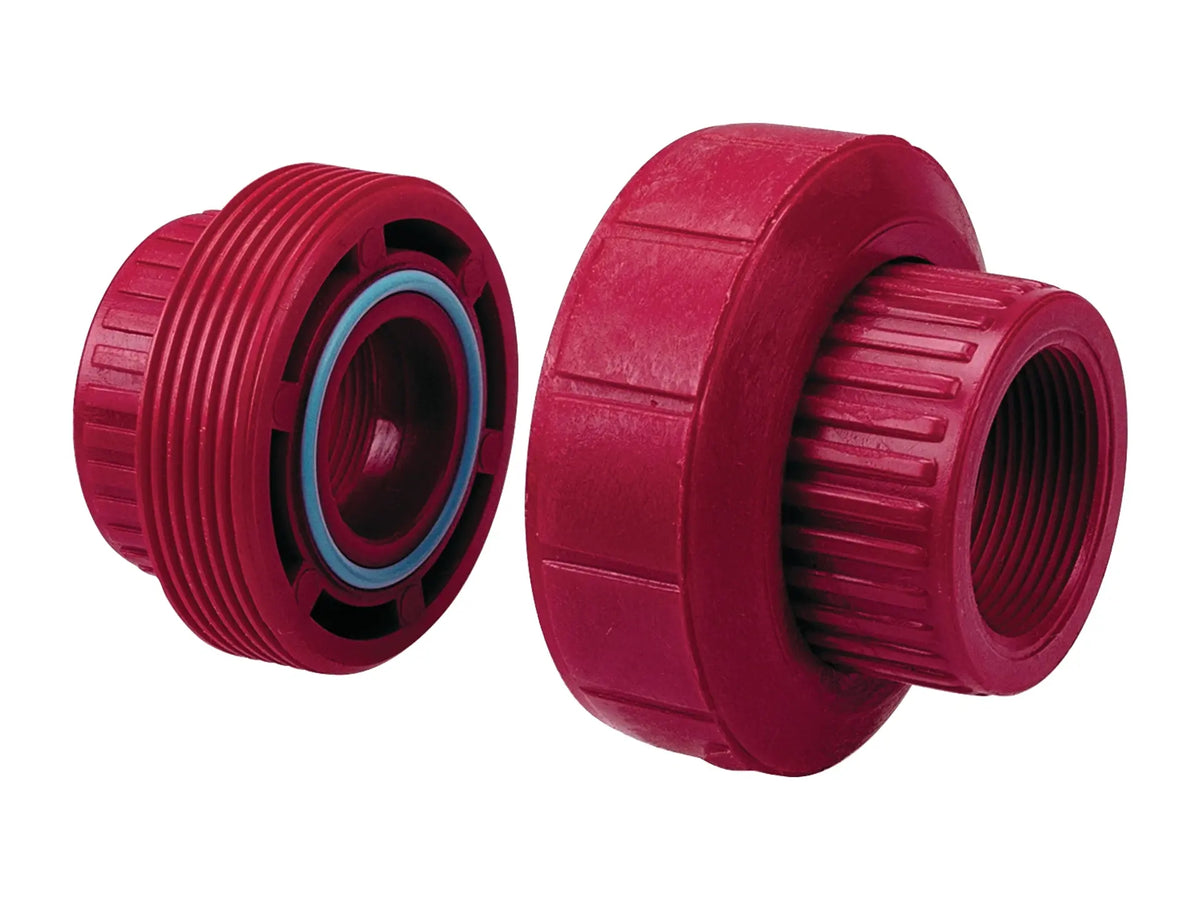 NIBCO CD04250, 1/2 in. Chemtrol FPTxFPT FKM Socket Union PVDF 6533-3-3