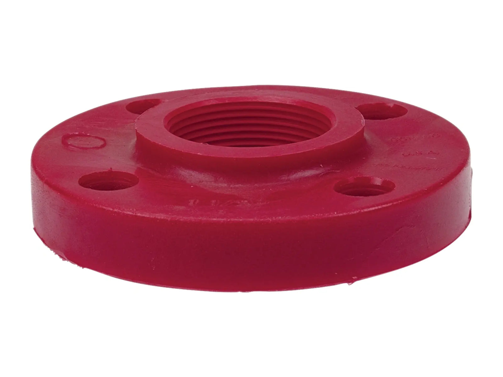 NIBCO CD04800, 3/4in. Thread Flange FPT Kynar Red PVDF Schedule 80, One-Piece Solid Design 6551-H3