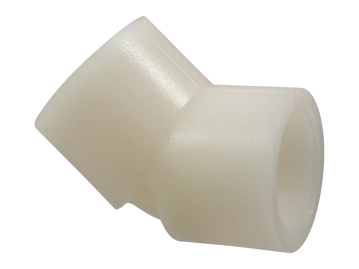 NIBCO CE00850, 1 in. x 1 in. Socket 45° Elbow S x S Kynar Natural PVDF Schedule 80 6606