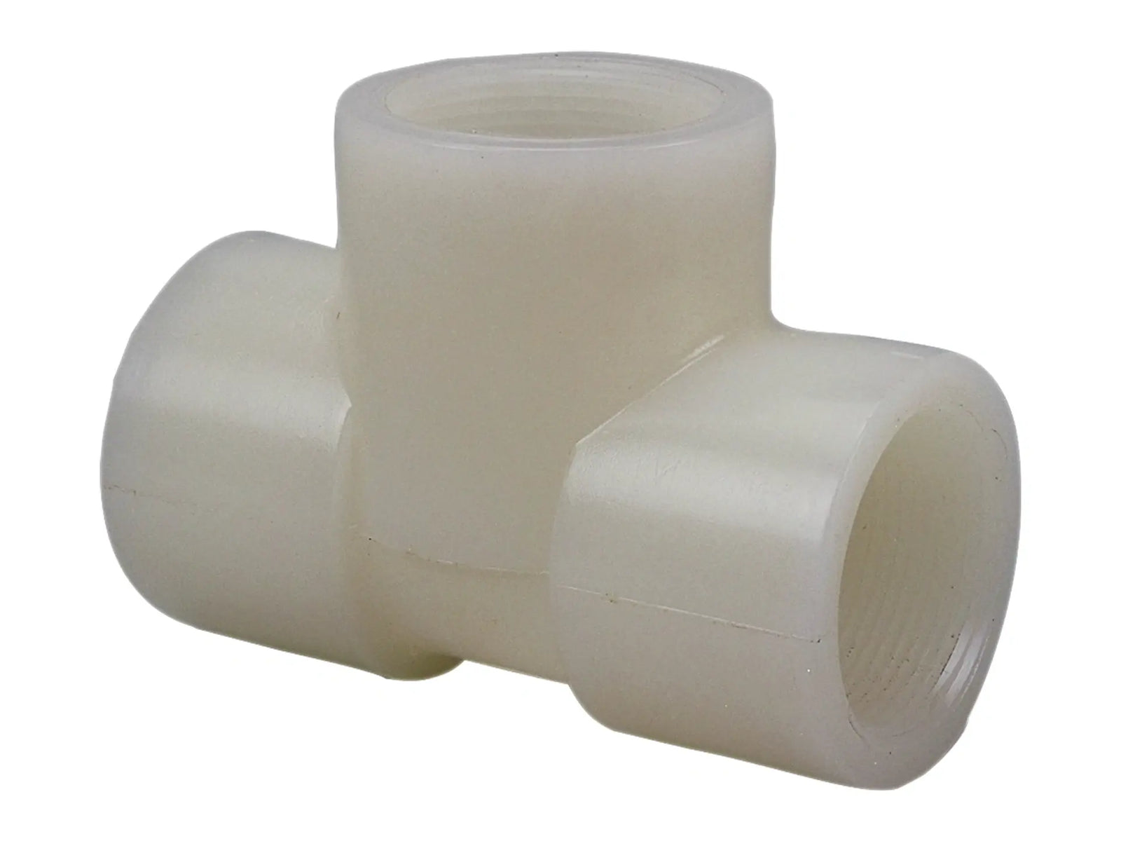 NIBCO CE02150, 1-1/2 in. x 1-1/2 in. x 1-1/2 in. Chemtrol FPTxFPTxFPT Thread Tee PVDF 6612-3-3