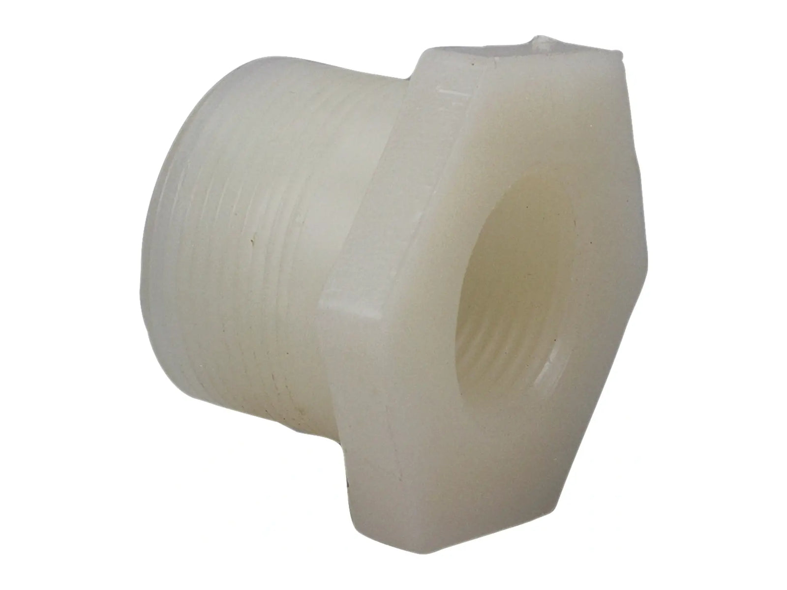 NIBCO CE03240, 1/2 in. x 1/4 in. MPTxFPT Flush Thread Reducer Bushing PVDF 6618-3-4