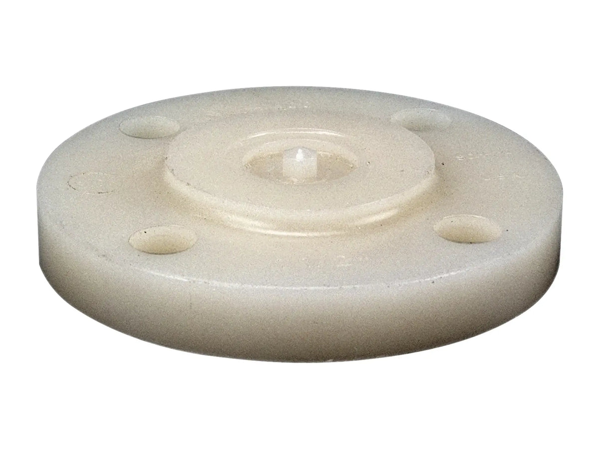 NIBCO CE03650, 1-1/2in. Blind Flange Kynar Natural PVDF Schedule 80, One-Piece Solid Design 6619-H
