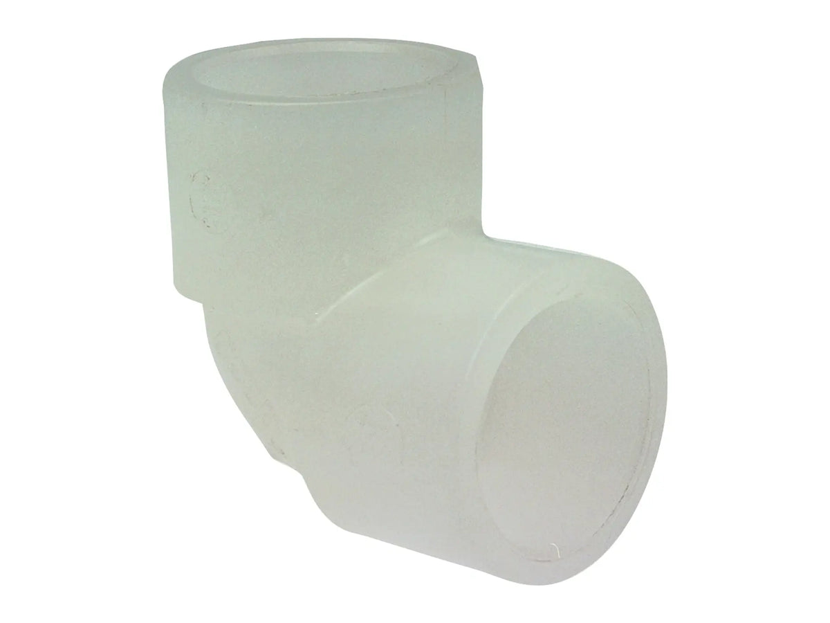 NIBCO CN01950, 1/2in. x 1/2in. Socket 90° Elbow S x S Chem-Pure Natural Polypropylene Schedule 80
