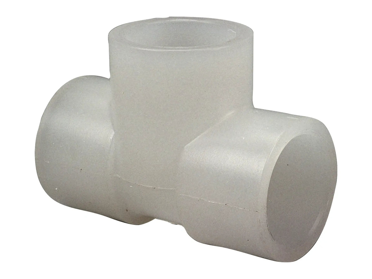 NIBCO CN03050, 4in. x 4in. x 4in. Socket Tee S x S x S Chem-Pure Natural Polypropylene Schedule 80