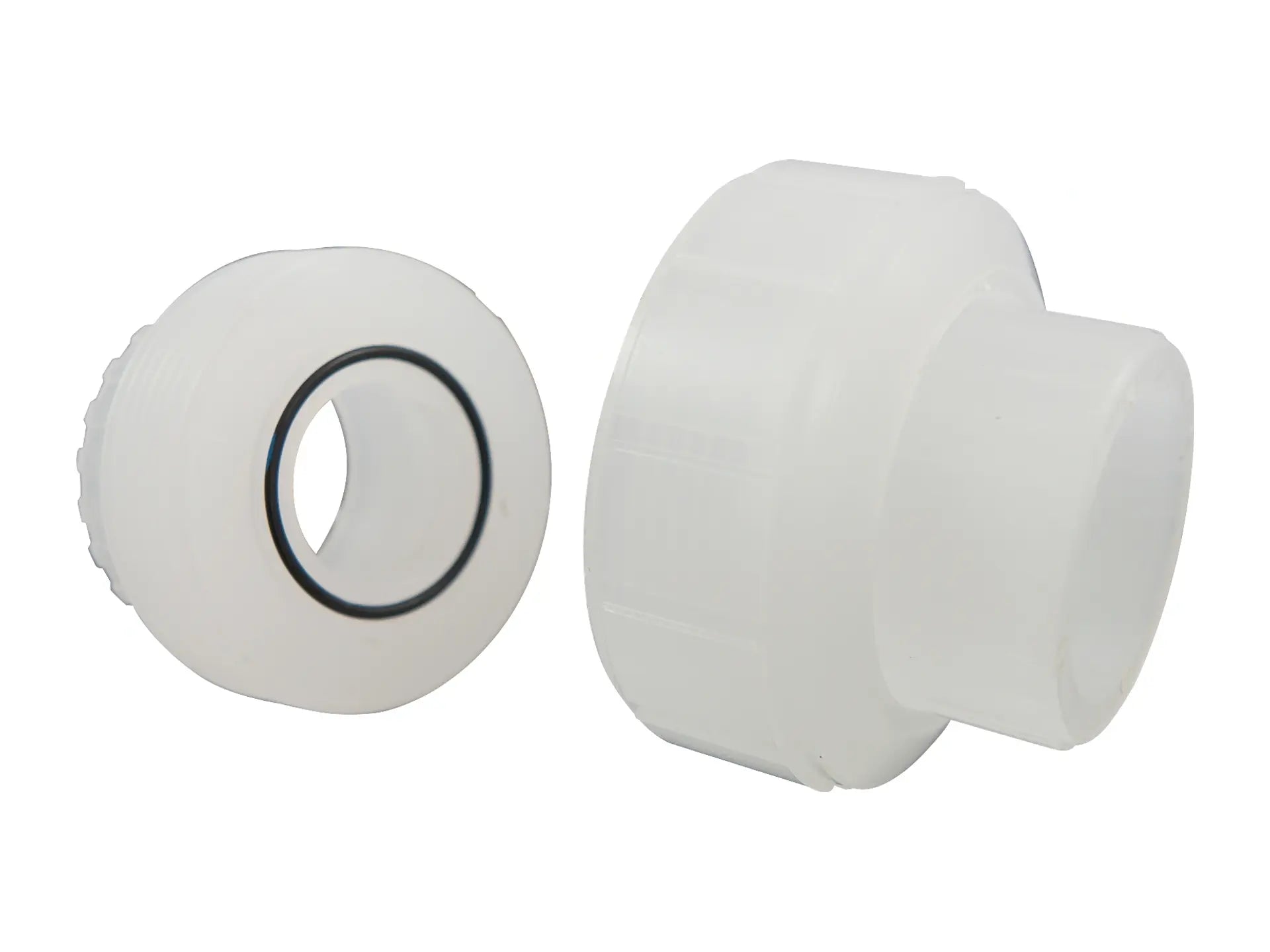 NIBCO CN05205, 2in. FKM/EPDM Socket Union S x S Chem-Pure Natural Polypropylene Schedule 80 6233-E